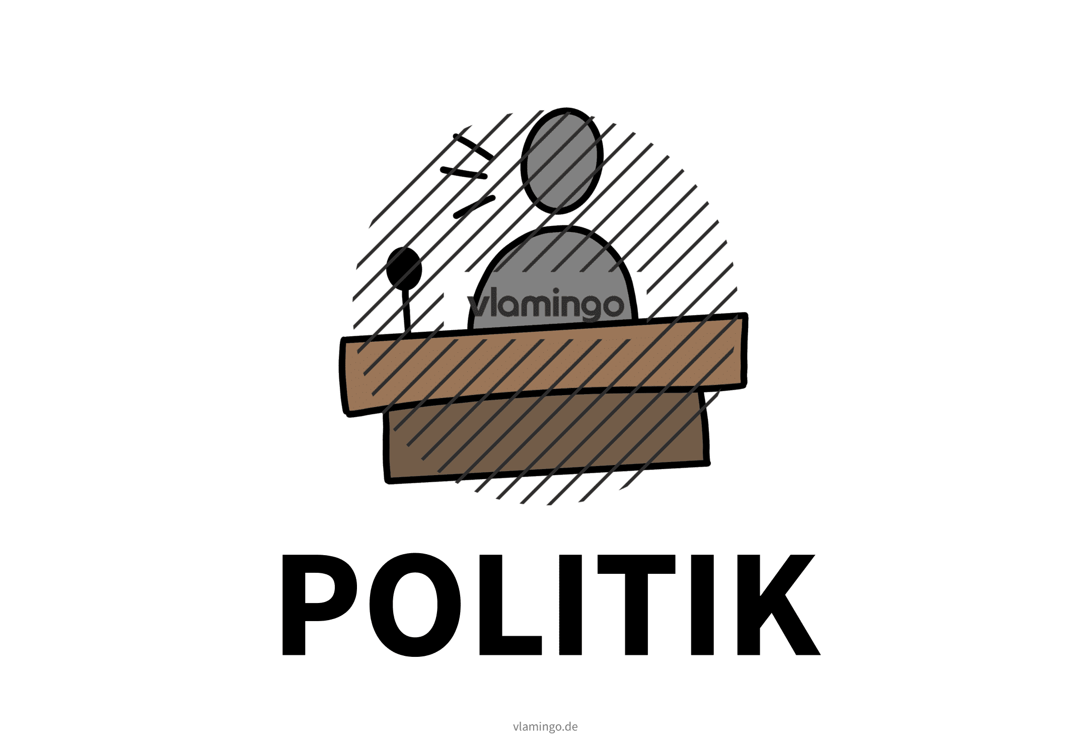 Unterrichtsfach - Politik - Karte