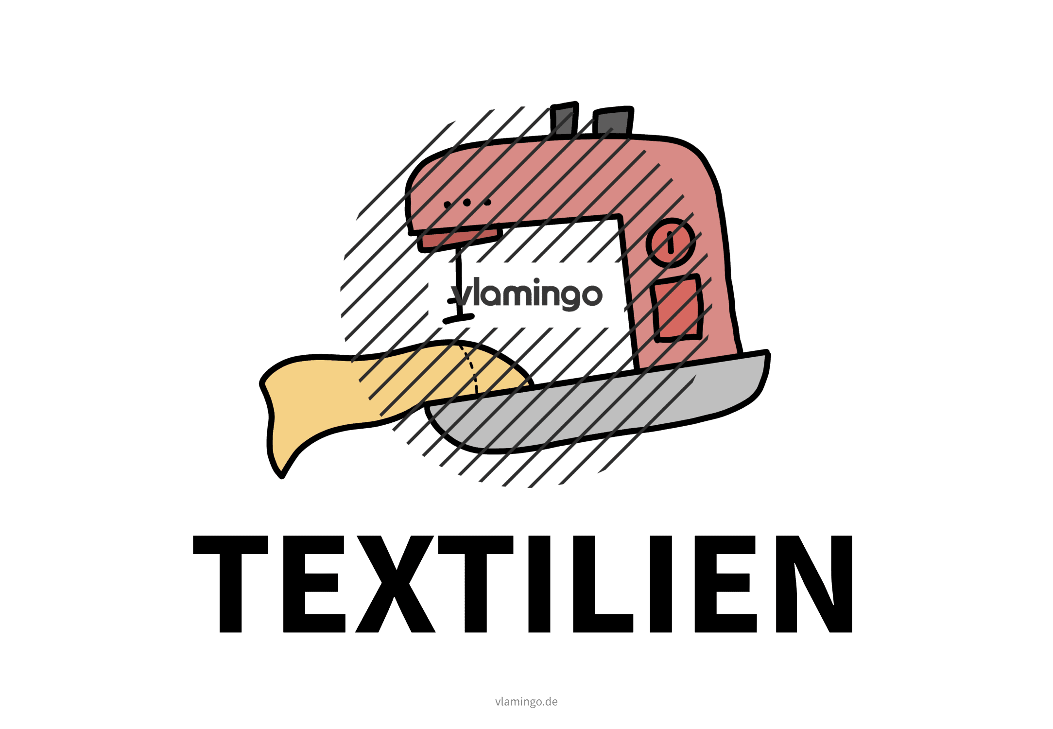Unterrichtsfach - Textilien - Karte Unterrichtsfach - Textilien - Karte