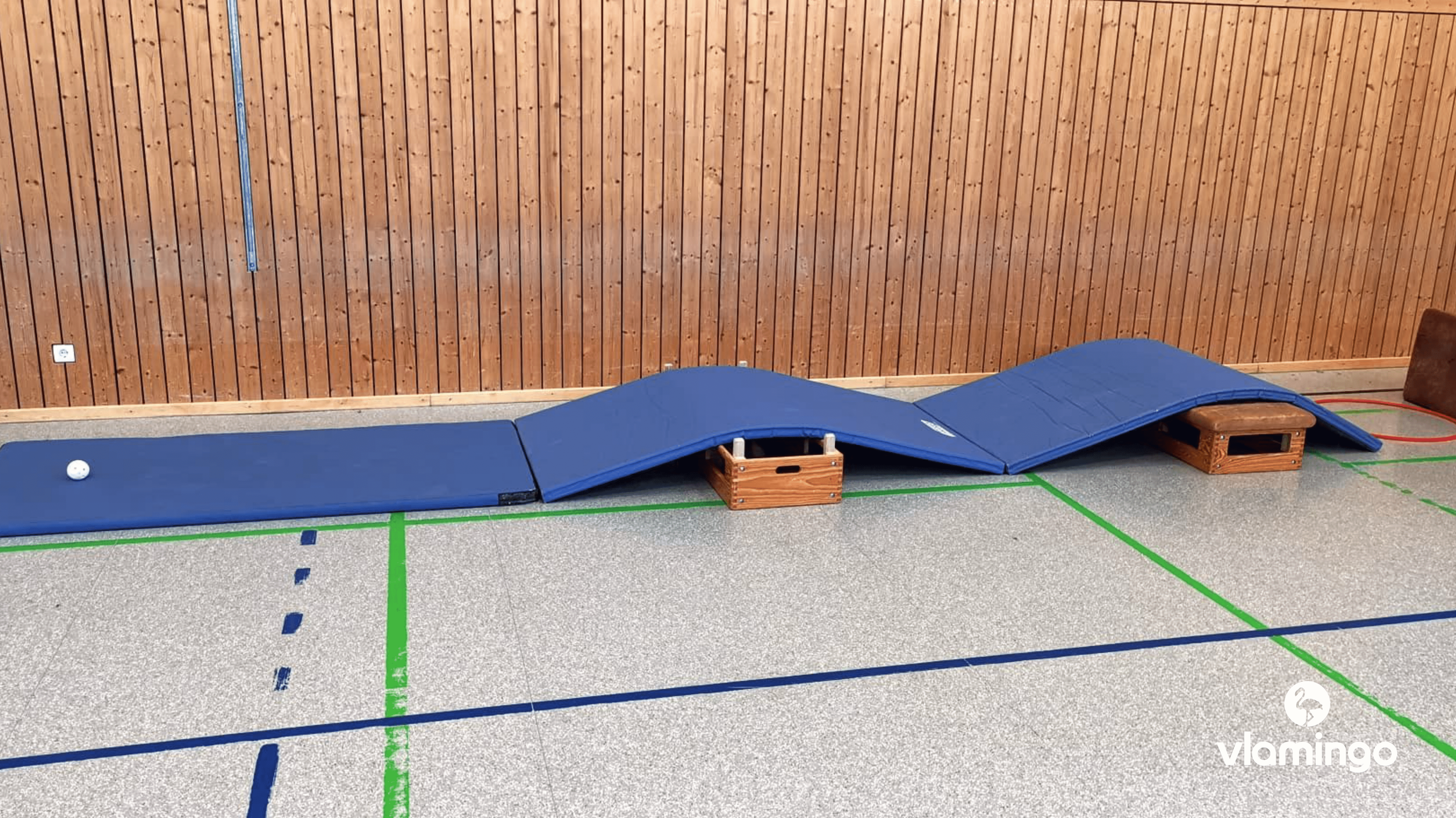 Minigolf-Bahn in der Turnhalle 2 Minigolf-Bahneditor Vorschaubild