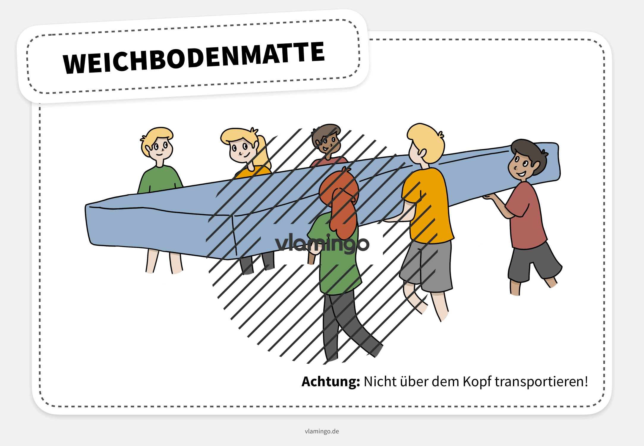 Geräteführerschein - Weichbodenmatte tragen Geräteführerschein - Weichbodenmatte tragen