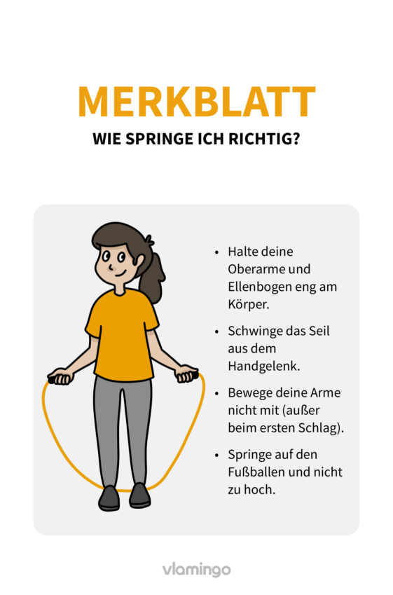 Merkblatt - Seilspringen - Wie springe ich Seil?