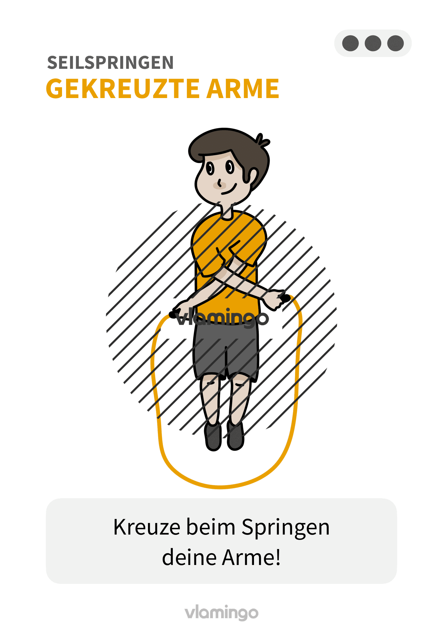 Seilspringen - Arme überkreuzen