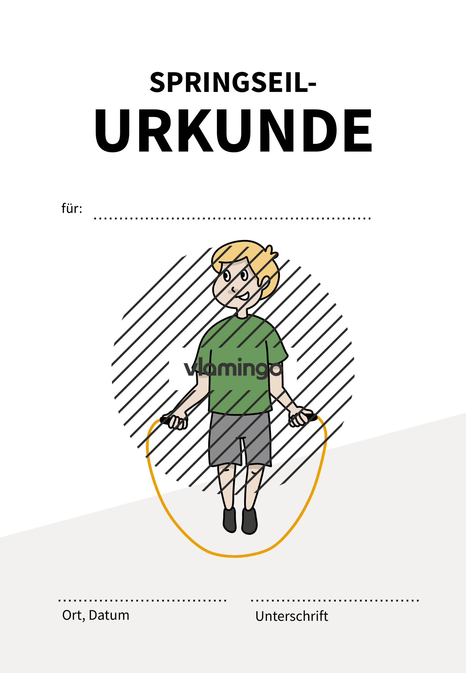 Seilspringen - Urkunde 2