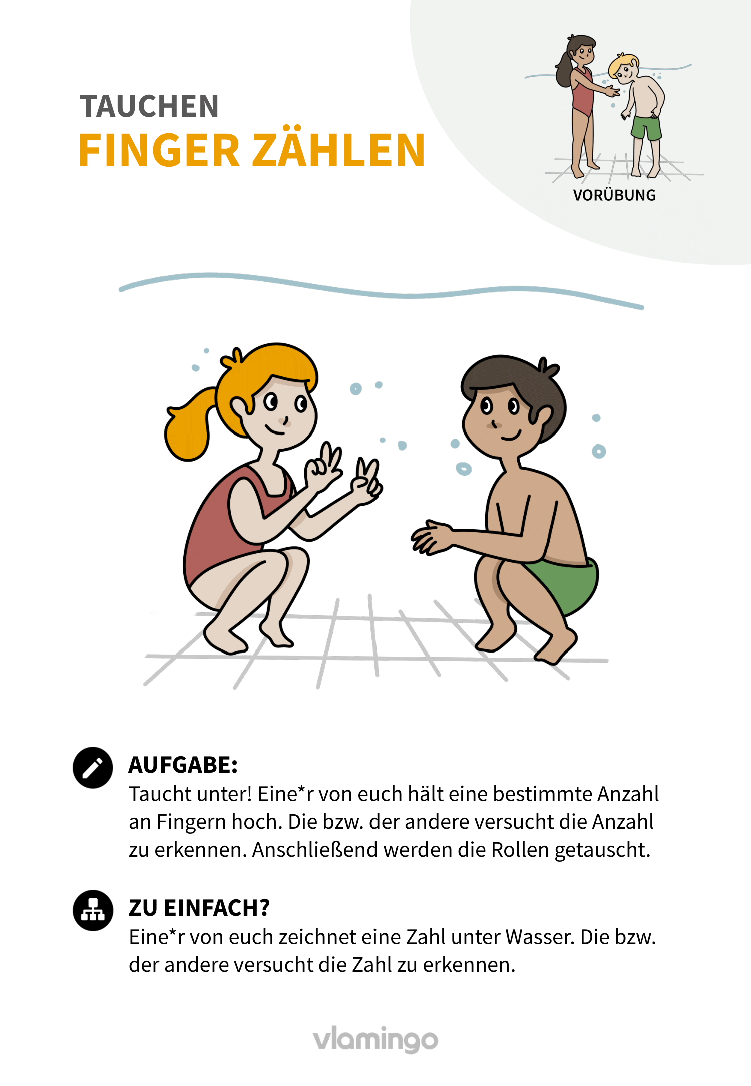 Übung 6 - Tauchen im Schwimmunterricht