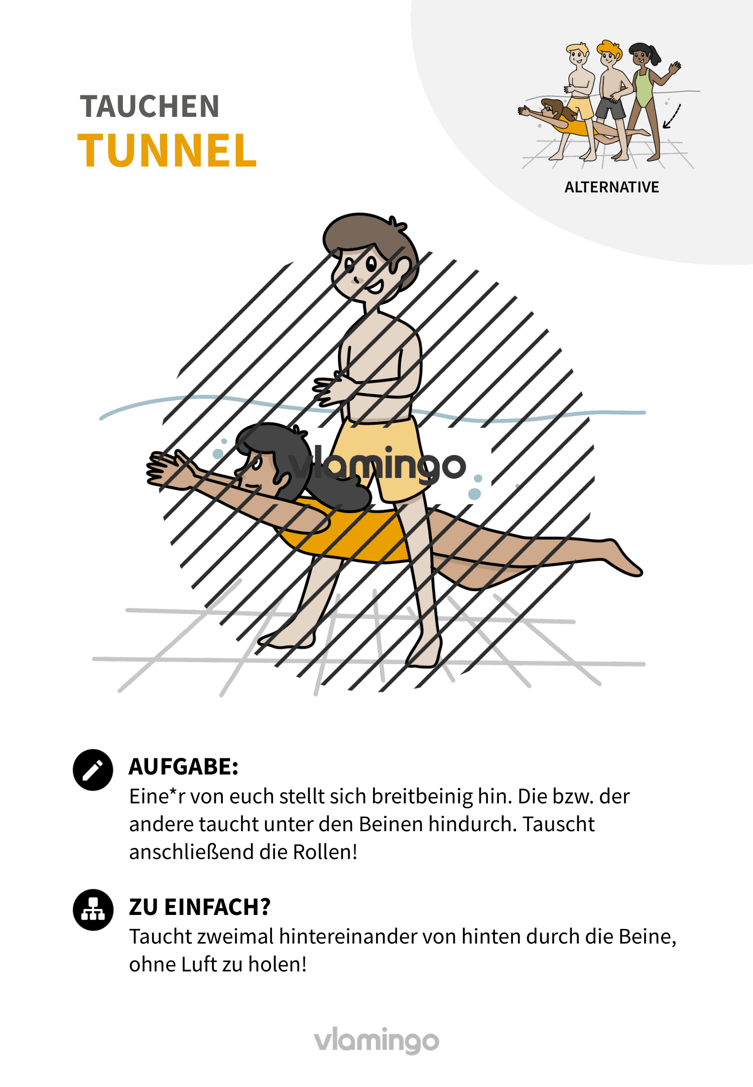 Übung 16 - Tauchen im Schwimmunterricht