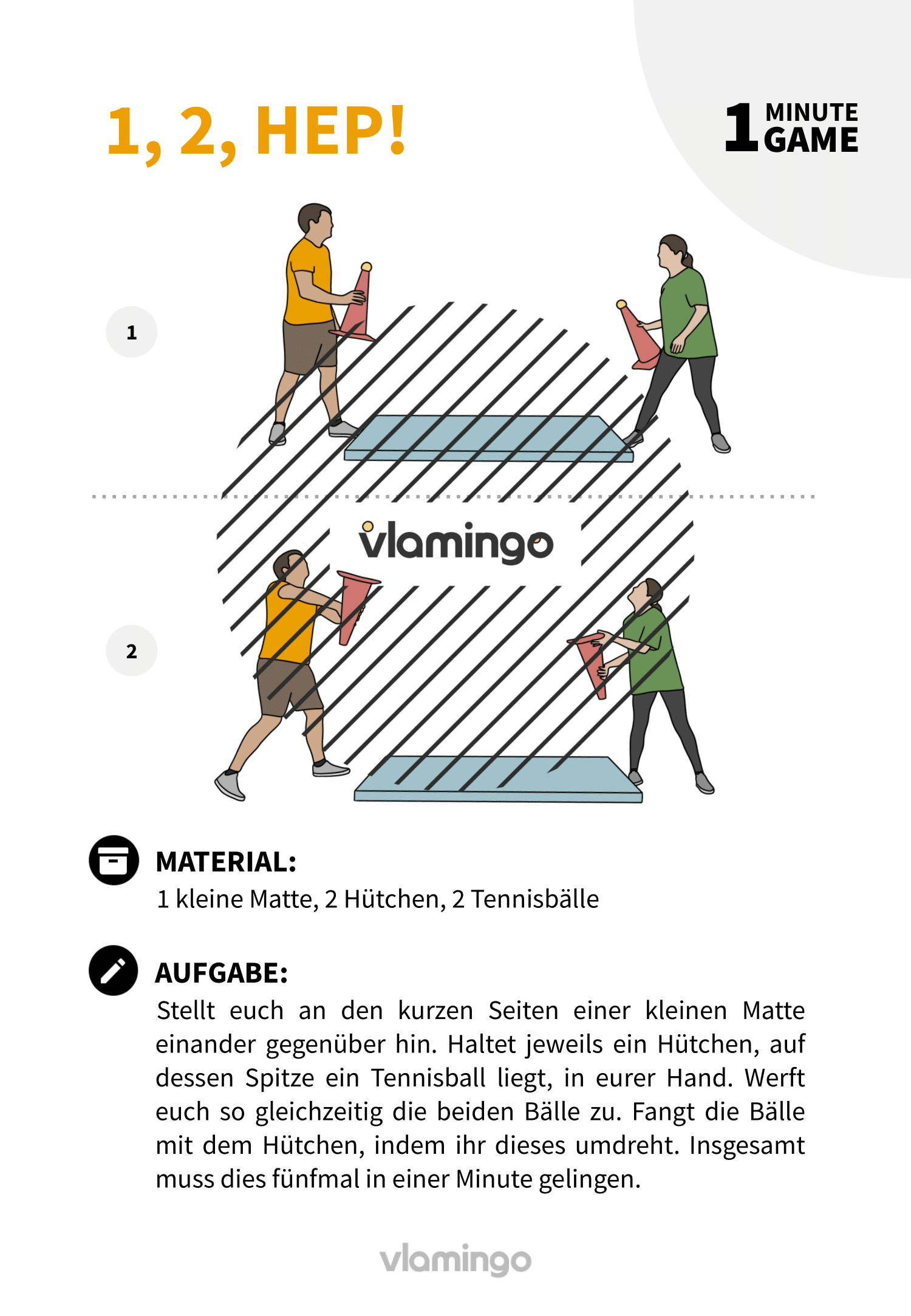 1 Minute Game - Spiel - 1, 2, Hep