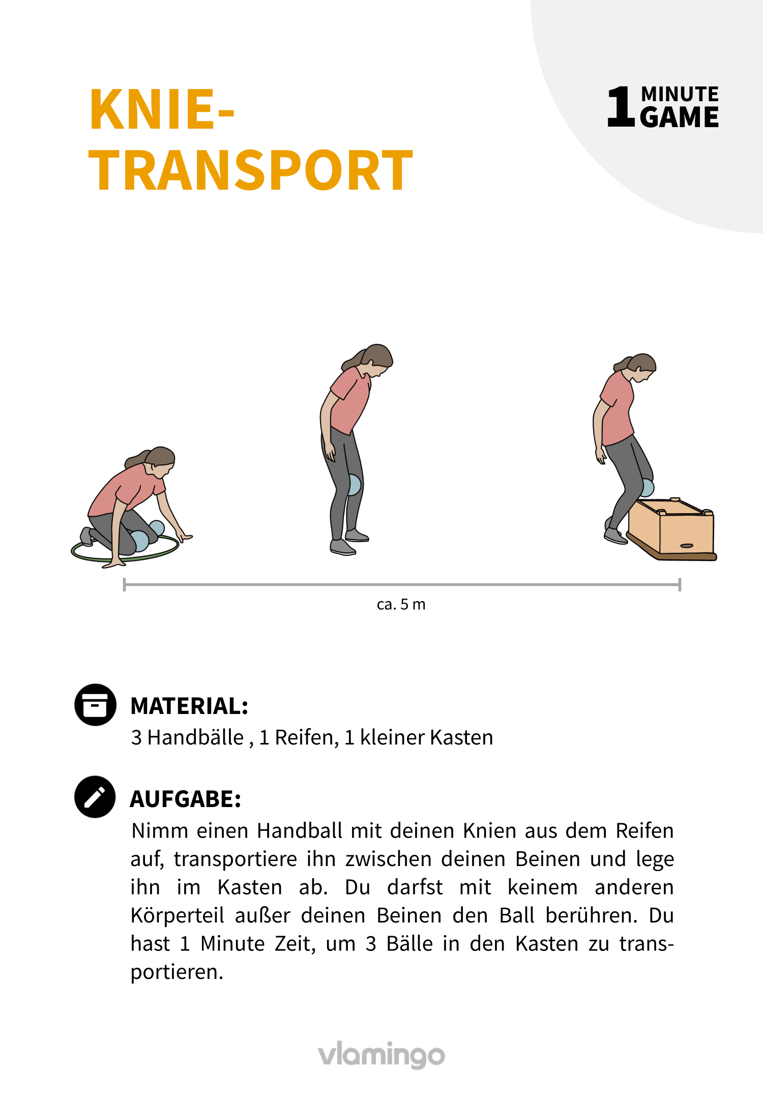1 Minute Game - Spiel - Knie-Transport 1 Minute Game - Spiel - Knie-Transport