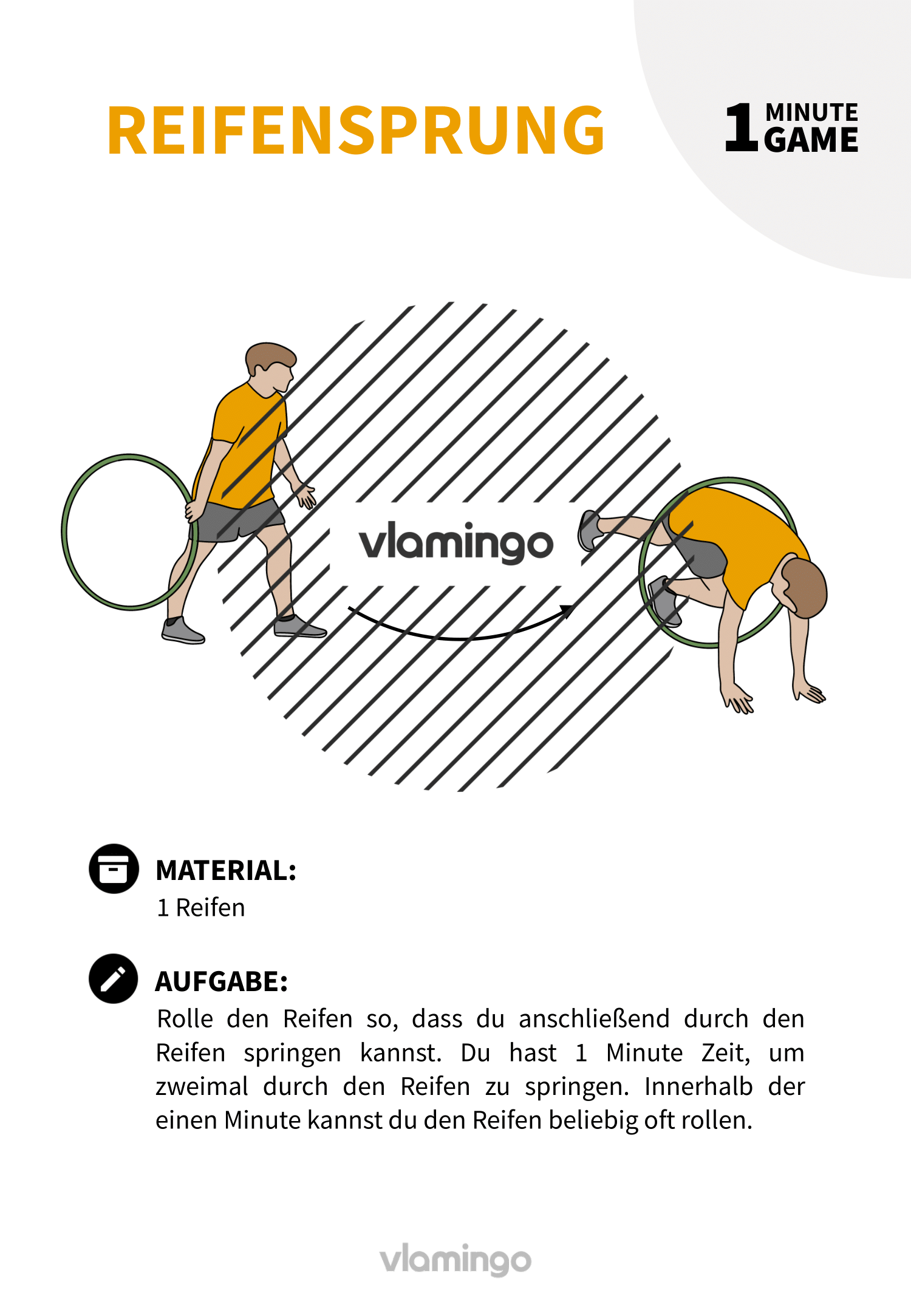 1 Minute Game - Spiel - Reifensprung 1 Minute Game - Spiel - Reifensprung