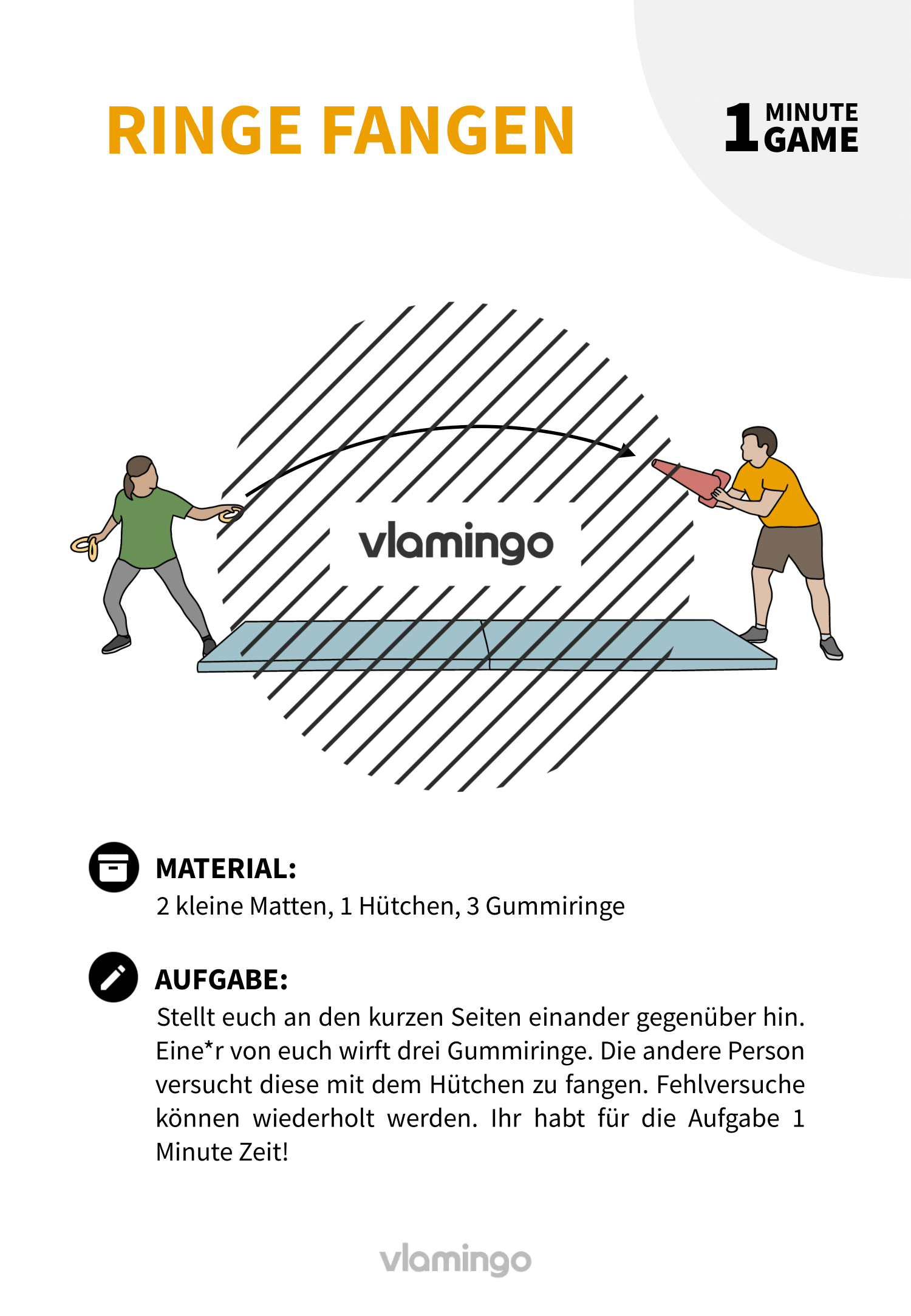 1 Minute Game - Spiel - Ringe fangen 1 Minute Game - Spiel - Ringe fangen