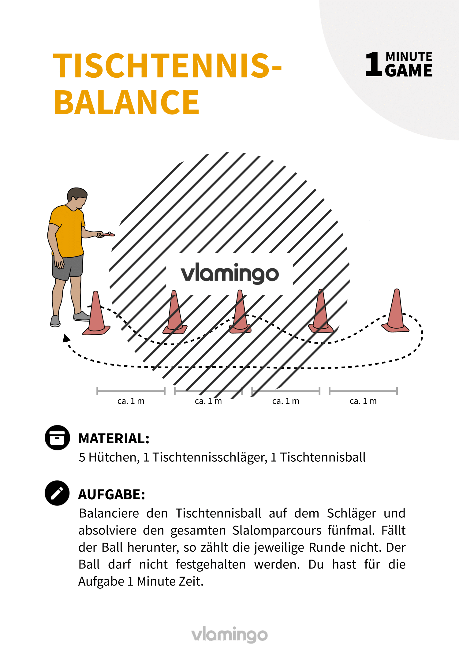 1 Minute Game - Spiel - Tischtennis-Balance