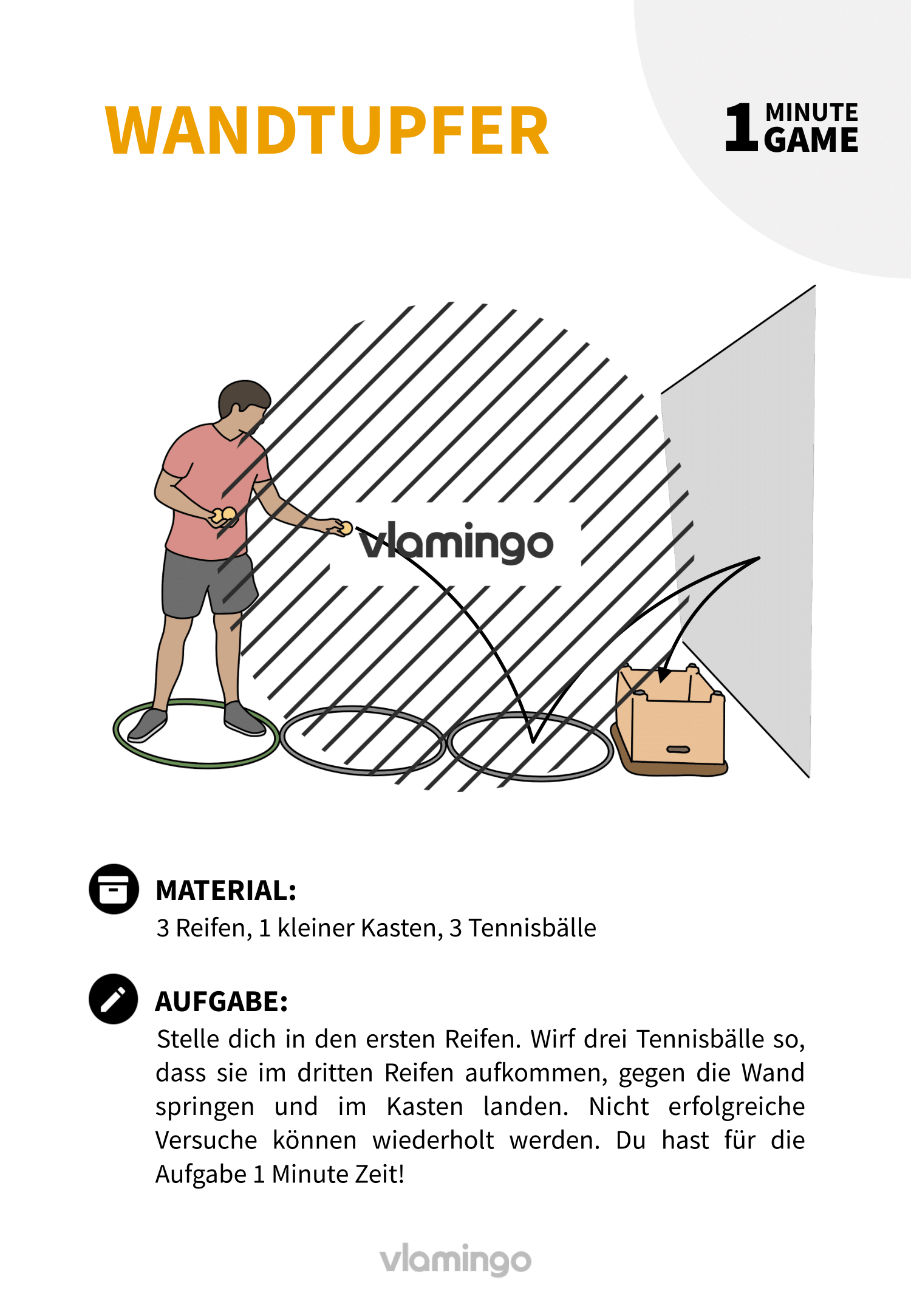 1 Minute Game - Spiel - Wandtupfer 1 Minute Game - Spiel - Wandtupfer