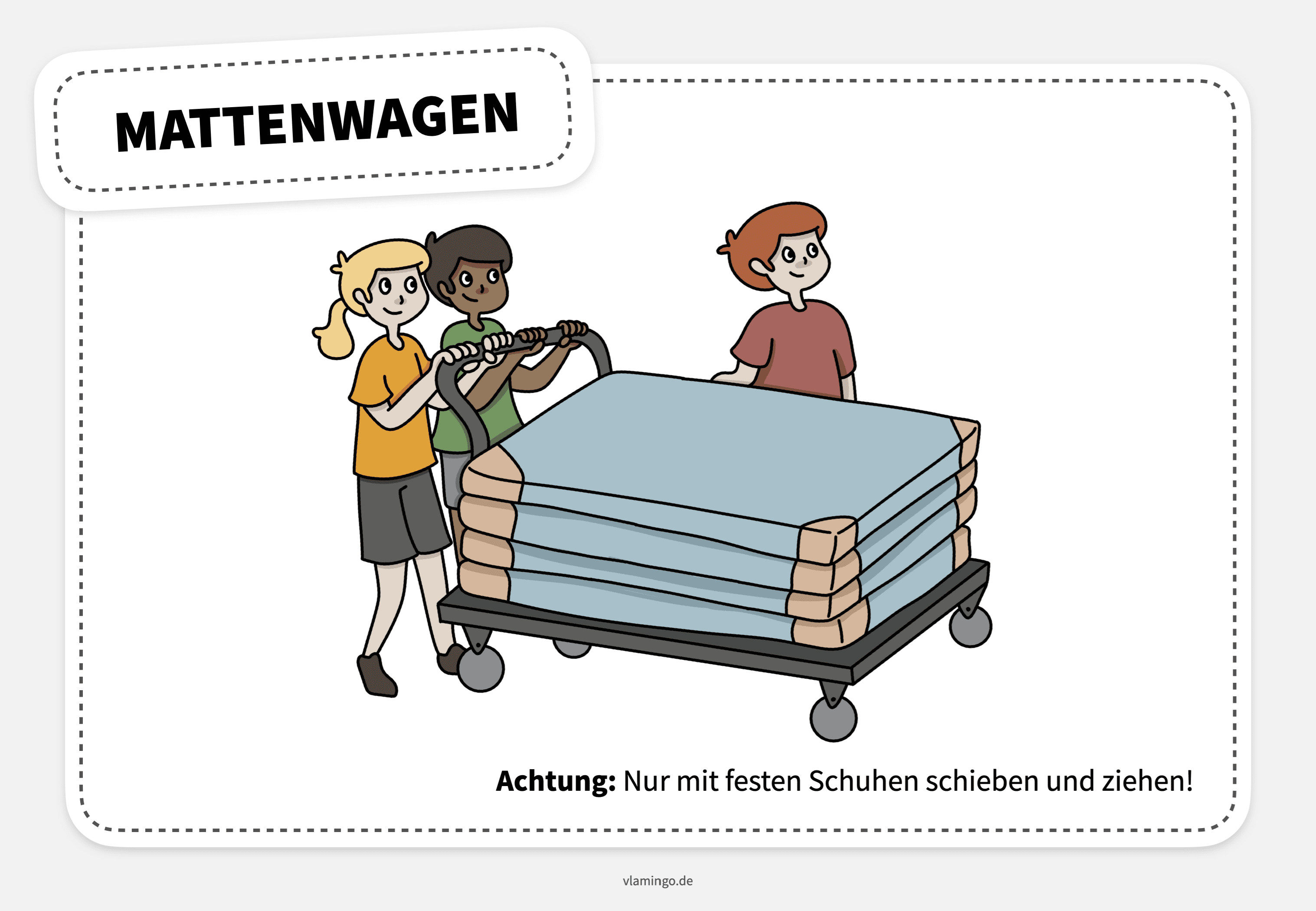 Geräteführerschein - Mattenwagen schieben