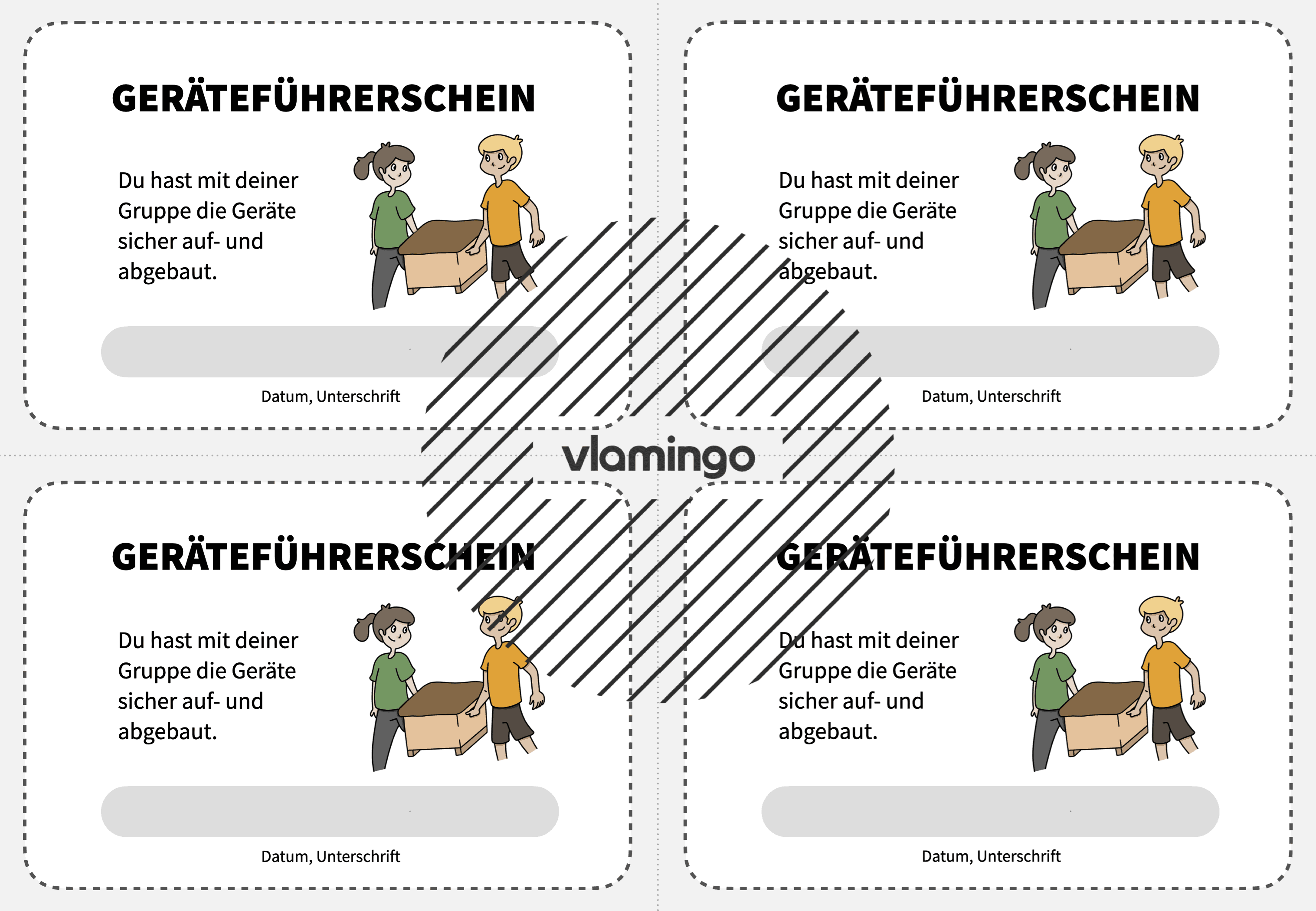 Geräteführerschein - Vorlage 1