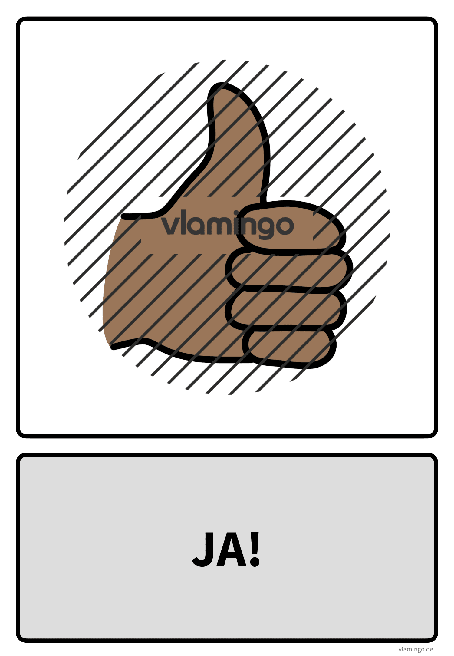 Handzeichen - Ja