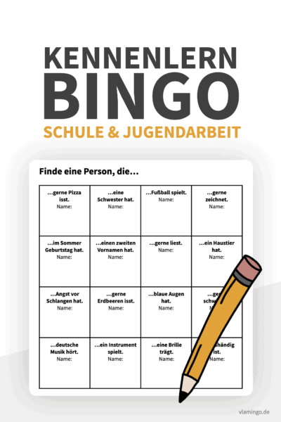 Kennenlern-Bingo für Schule & Jugendarbeit