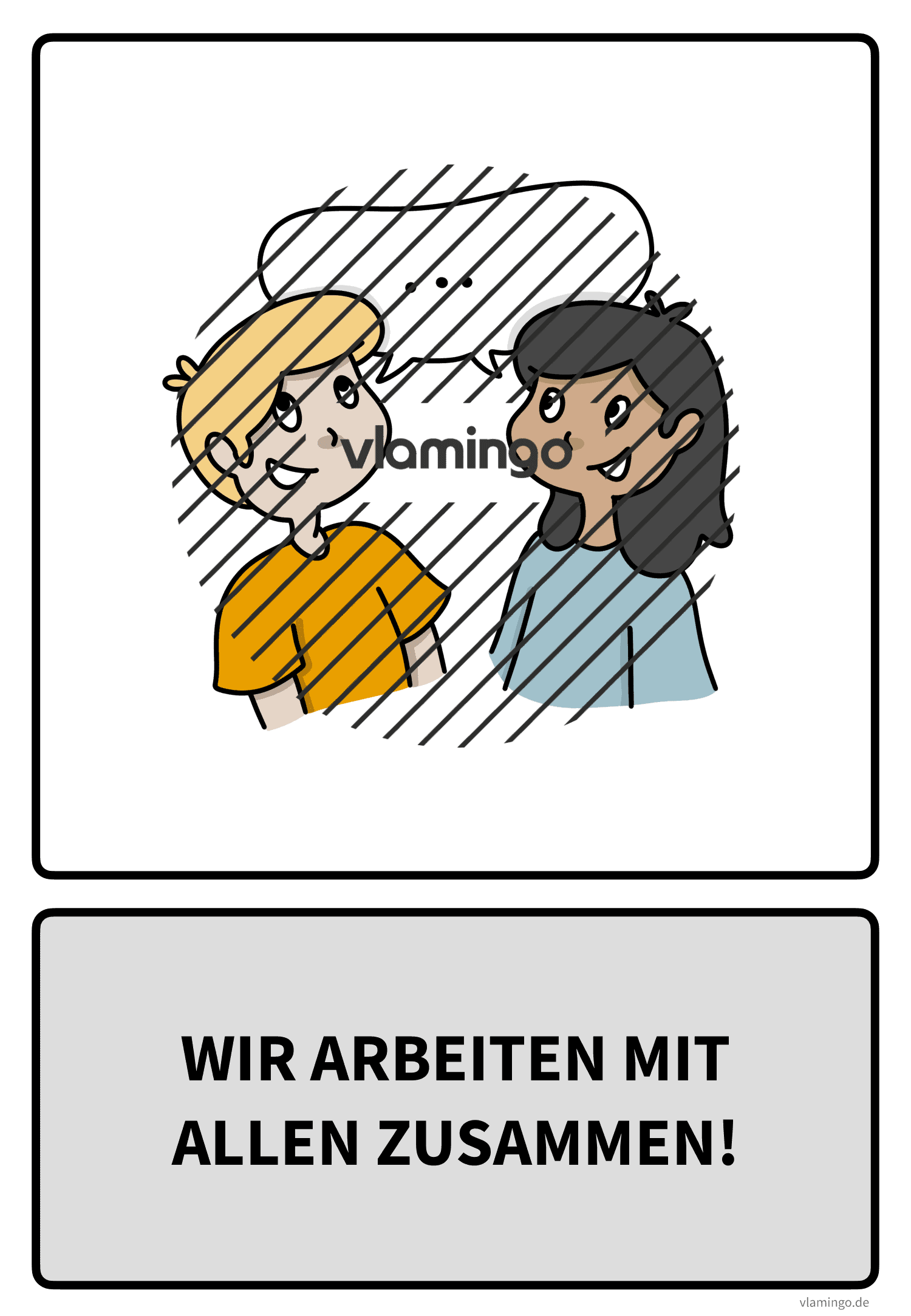 Klassenregel - Wir arbeiten mit allen zusammen Klassenregel - Wir arbeiten mit allen zusammen