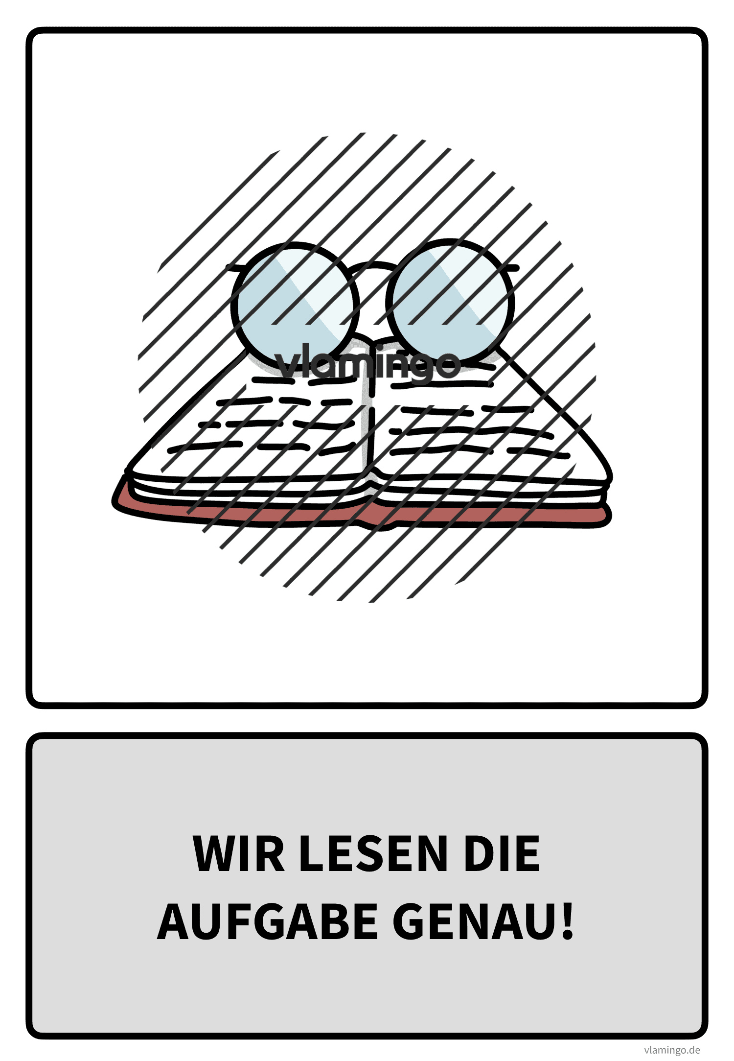 Klassenregel - Wir lesen die Aufgabe genau Klassenregel - Wir lesen die Aufgabe genau