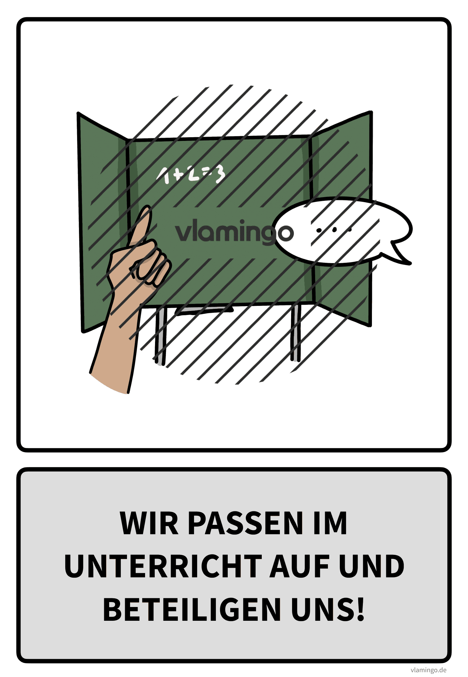 Klassenregel - Wir passen im Unterricht auf und beteiligen uns Klassenregel - Wir passen im Unterricht auf und beteiligen uns