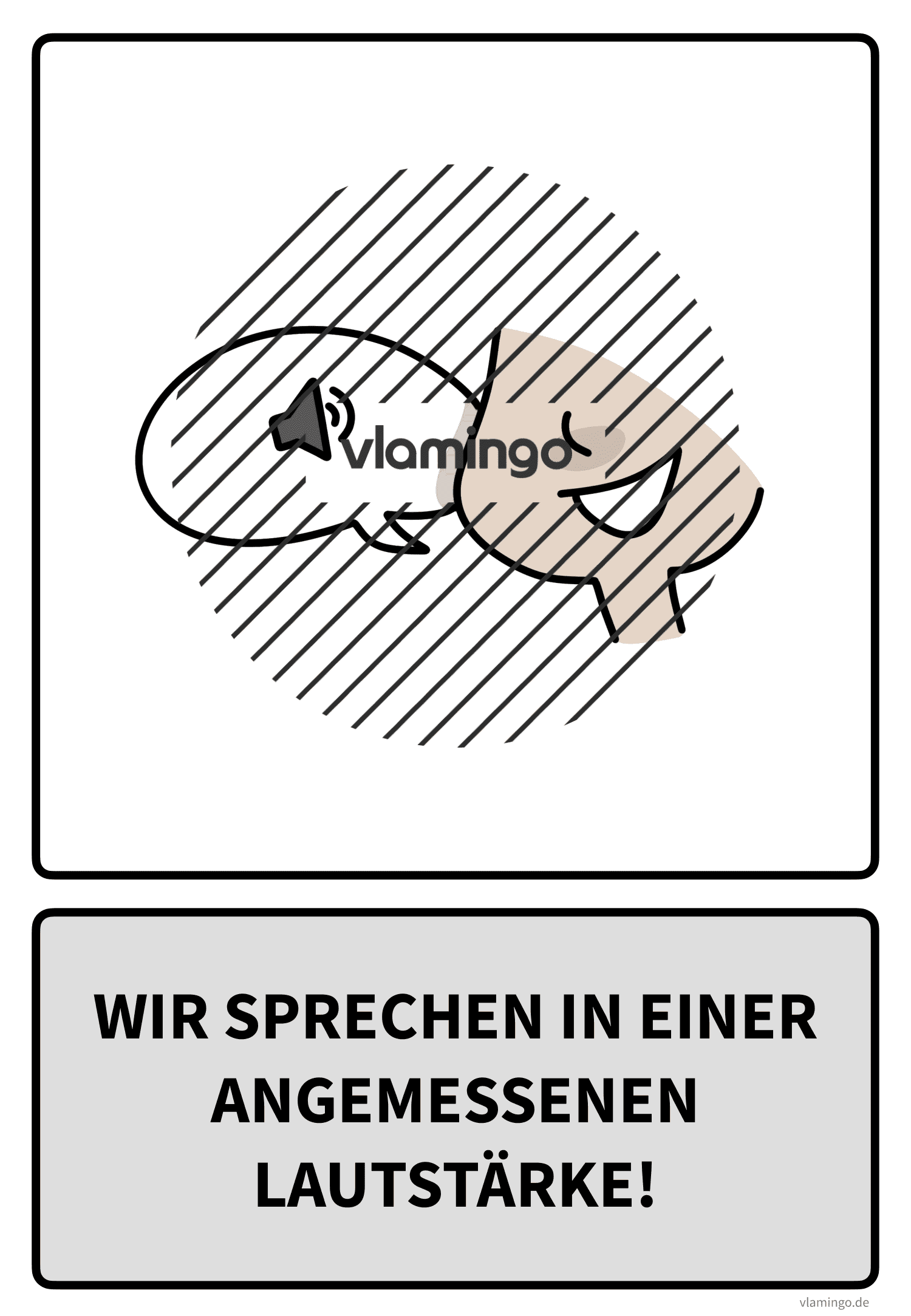 Klassenregel - Wir sprechen in einer angemessenen Lautstärke