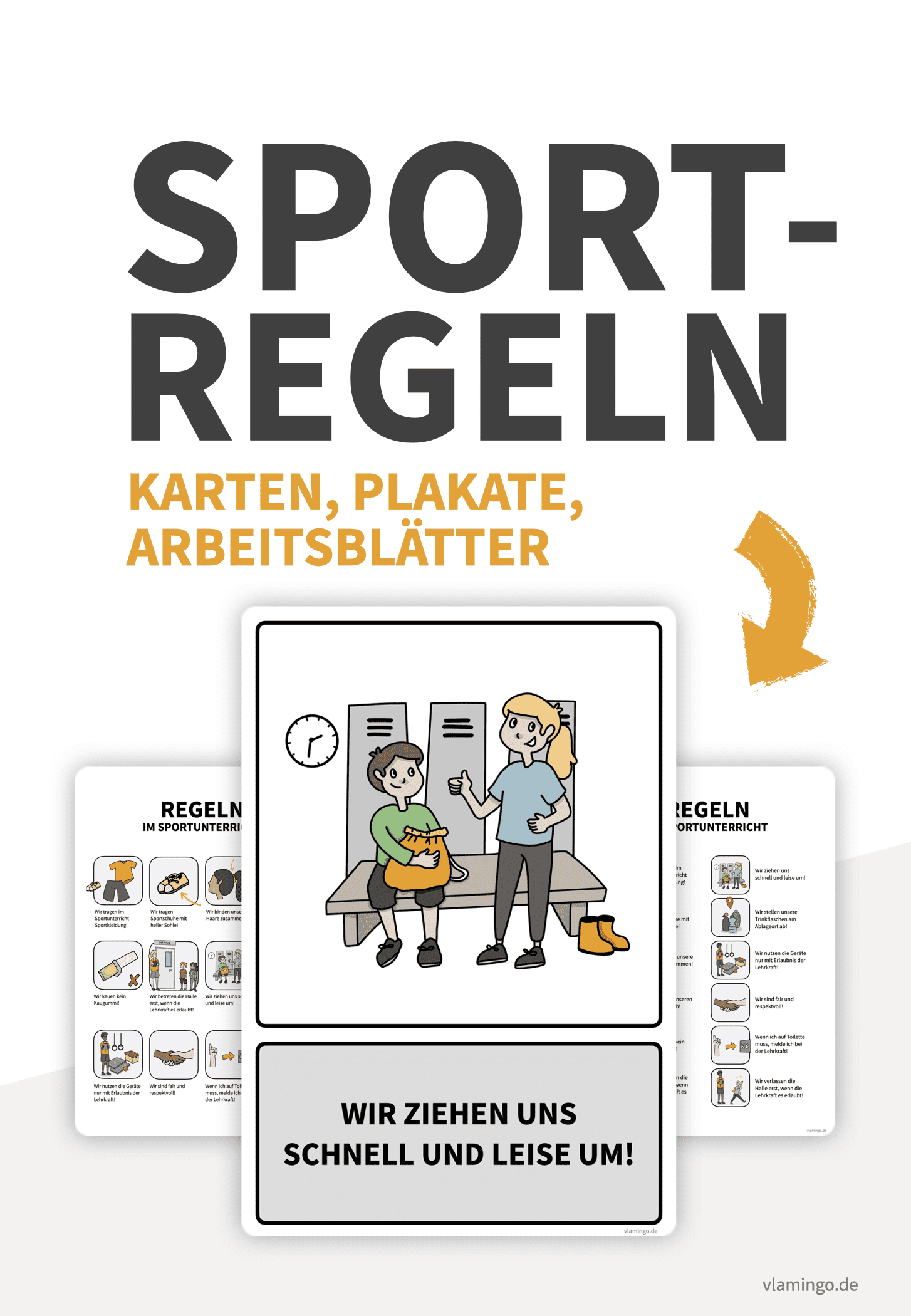 Regeln im Sportunterricht - Karten, Plakate, Arbeitsblätter