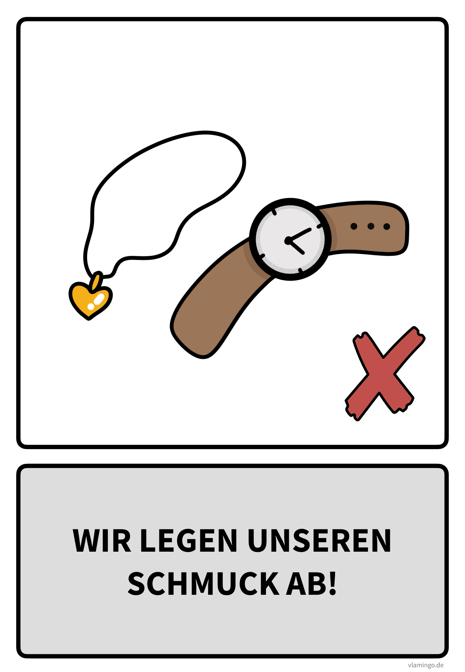 Sportregel - Wir legen unseren Schmuck ab Sportregel - Wir legen unseren Schmuck ab