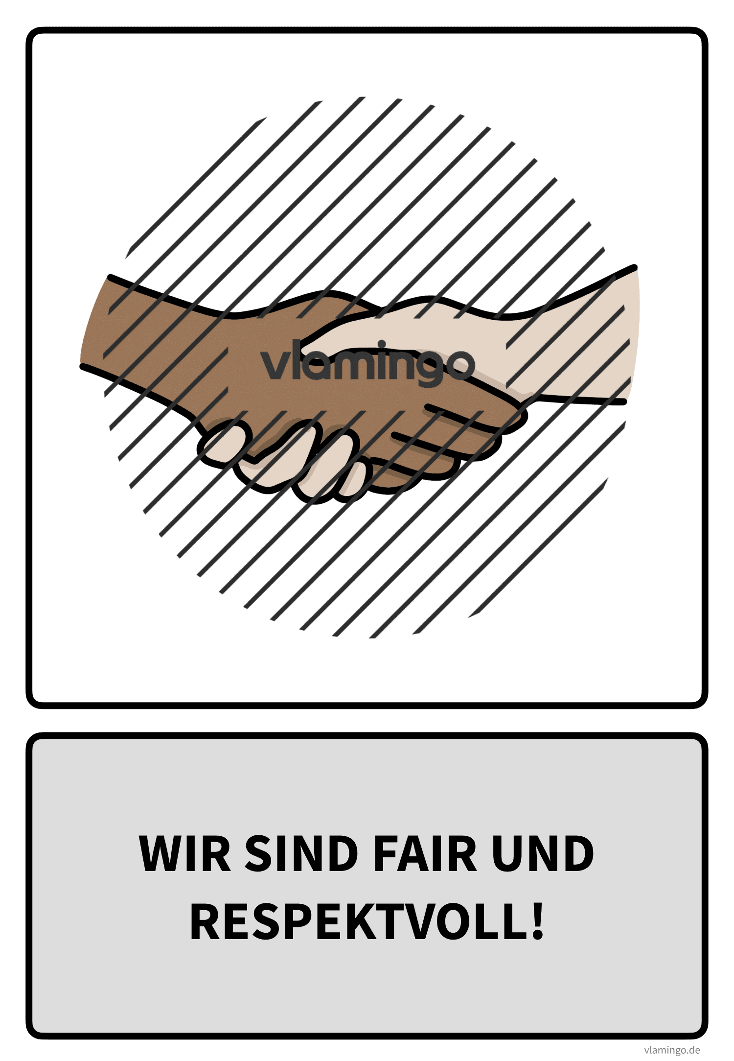 Sportregel - Wir sind fair und respektvoll