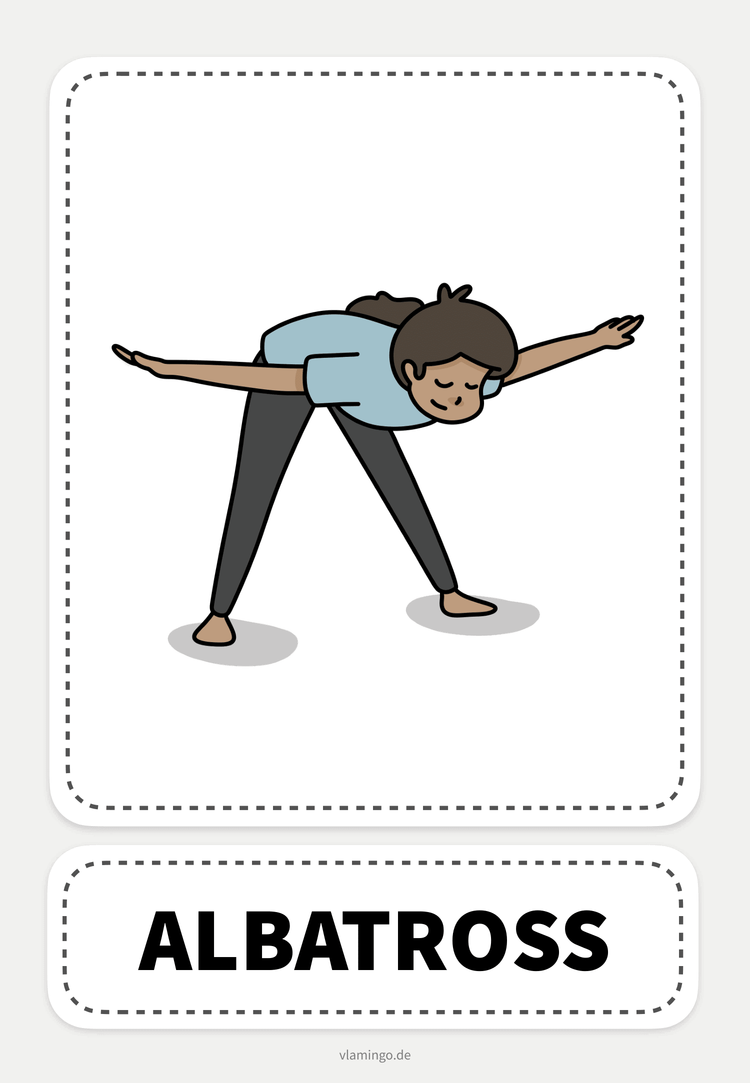 Albatross - Yoga-Übung (Kinderyoga)