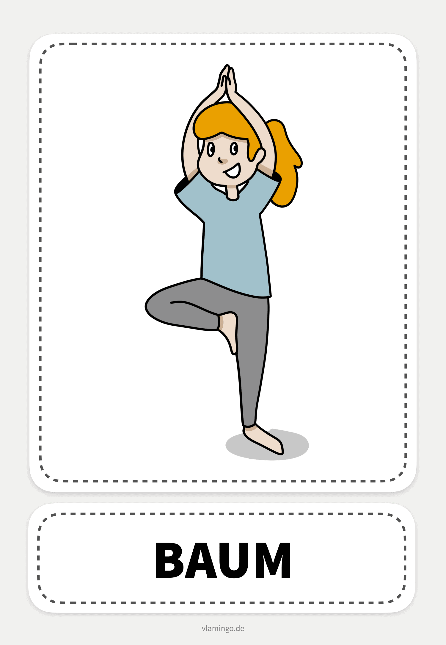 Baum - Yoga-Übung (Kinderyoga)