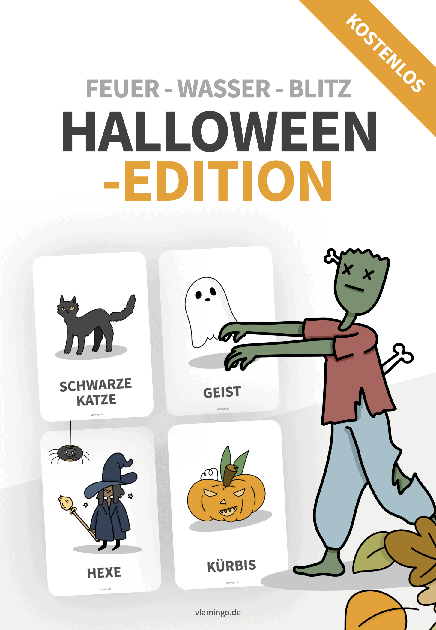 Feuer, Wasser, Blitz - Halloween-Edition für den Sportunterricht