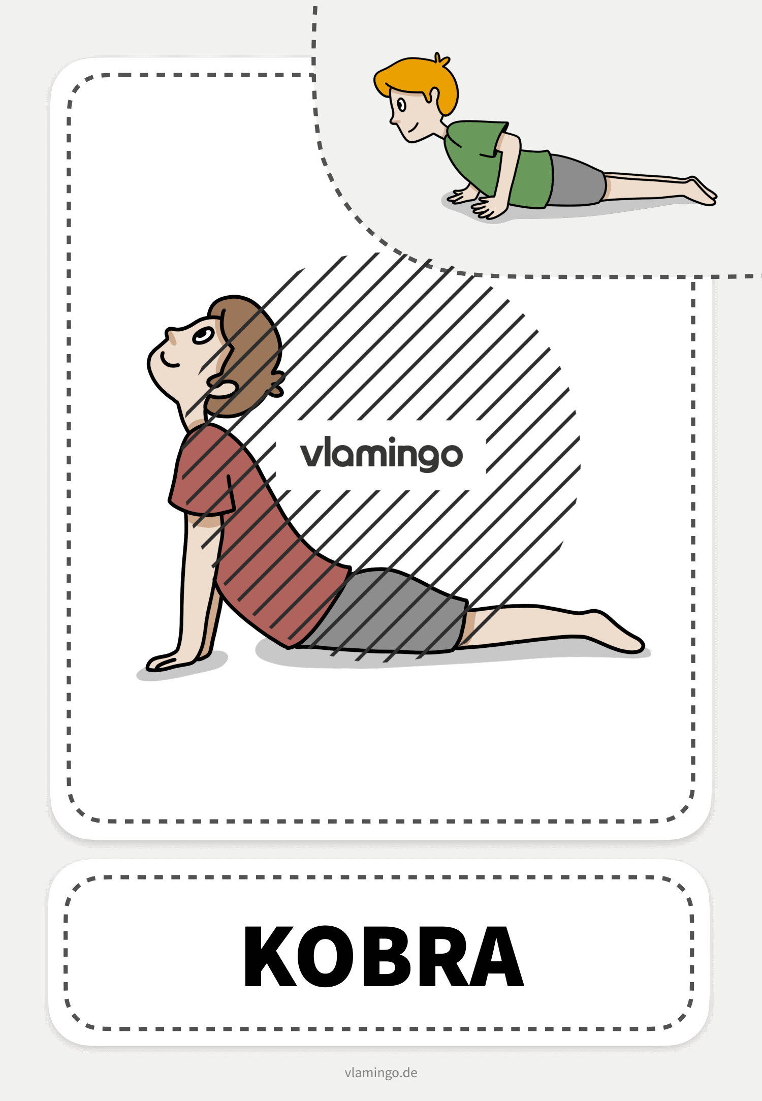 Kobra - Yoga-Übung (Kinderyoga)