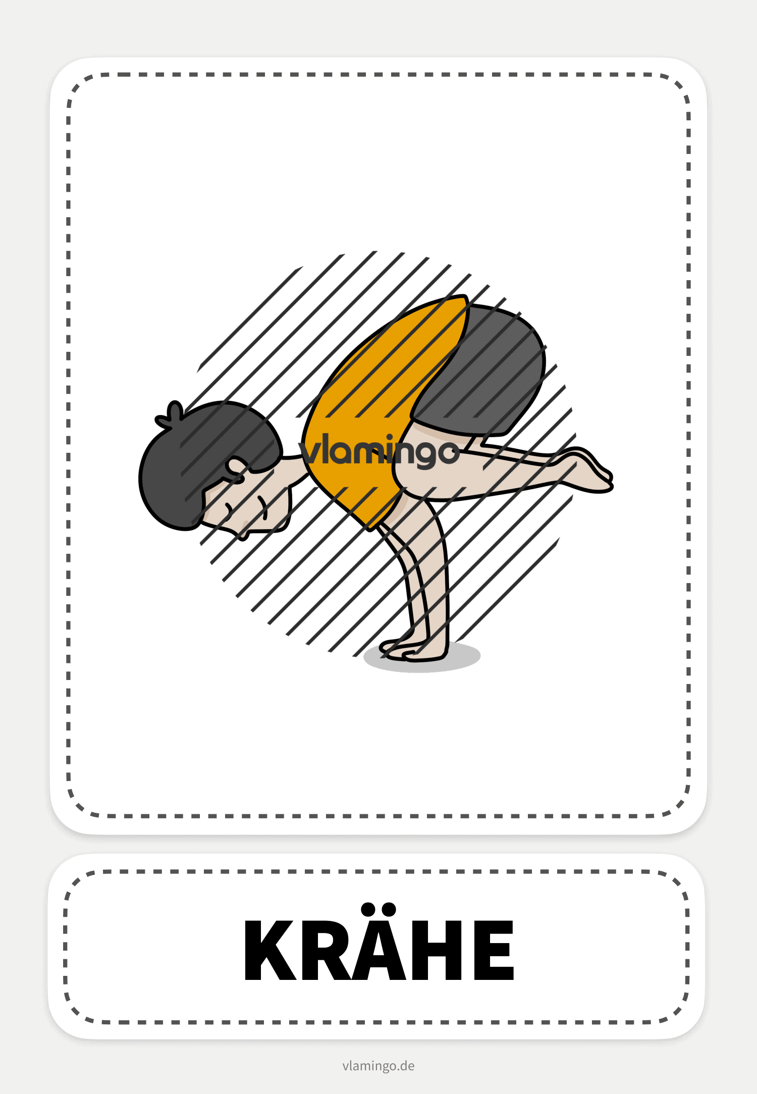 Krähe - Yoga-Übung (Kinderyoga)