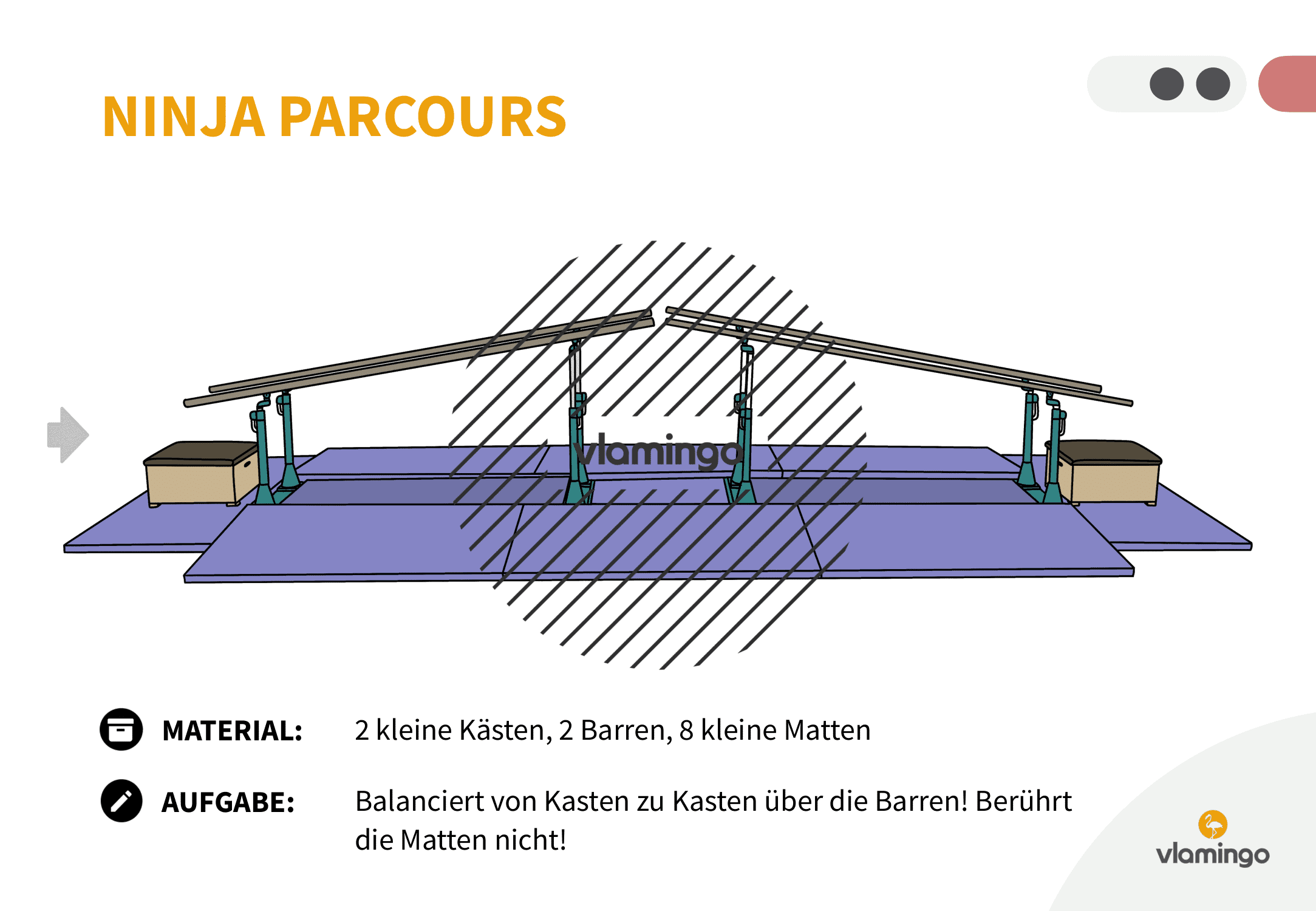 Ninja Parcours - Station 11 - Balancieren