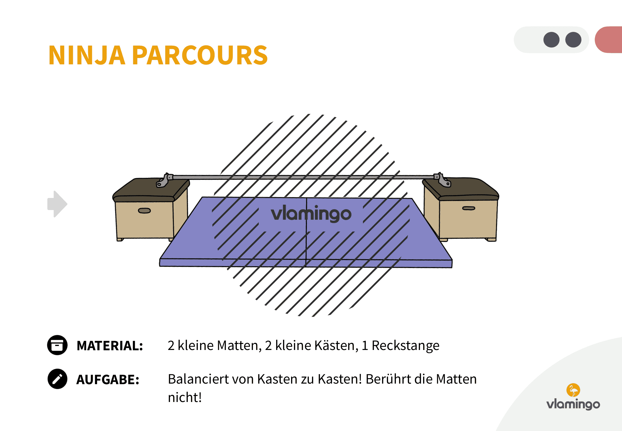 Ninja Parcours - Station 16 - Balancieren