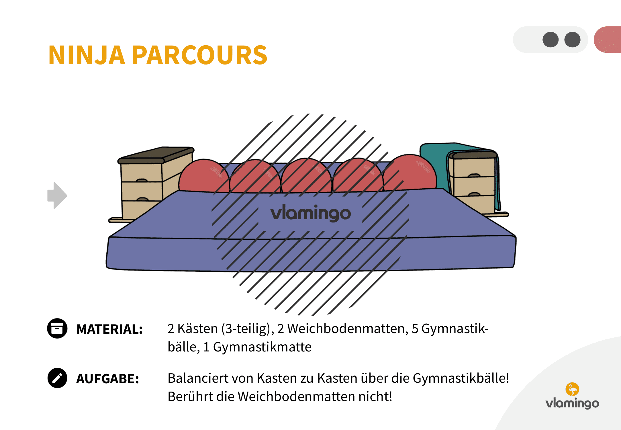 Ninja Parcours - Station 2 - Balancieren