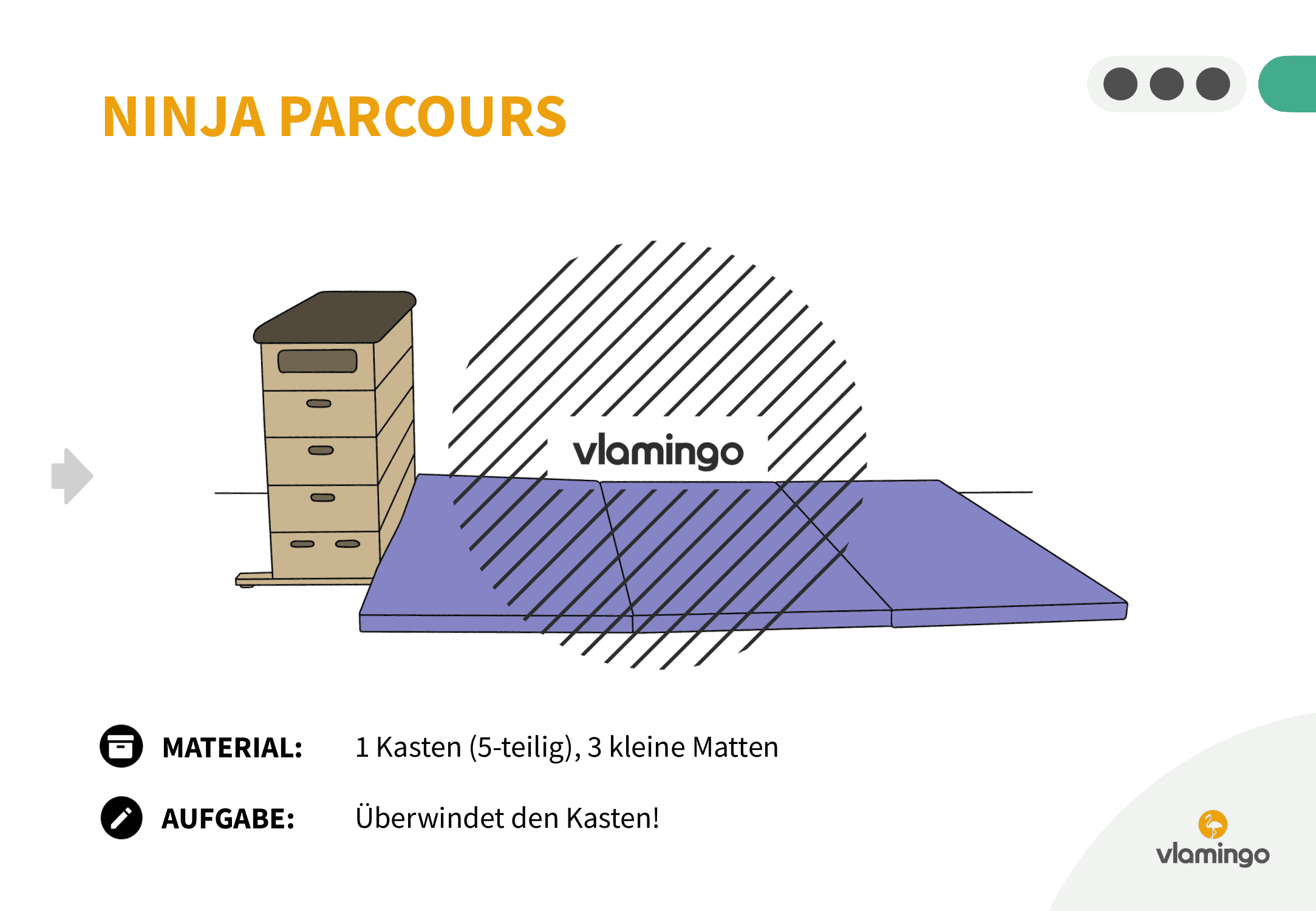 Ninja Parcours - Station 23 - Springen Ninja Parcours - Station 23 - Springen