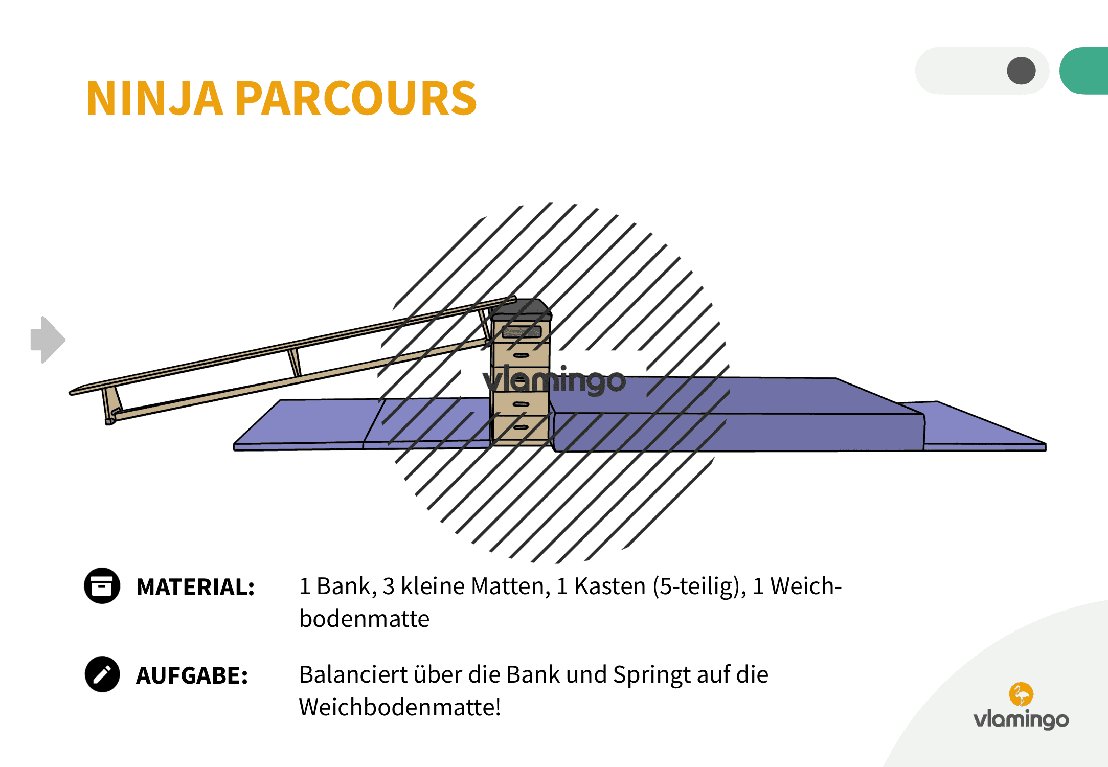 Ninja Parcours - Station 20 - Springen