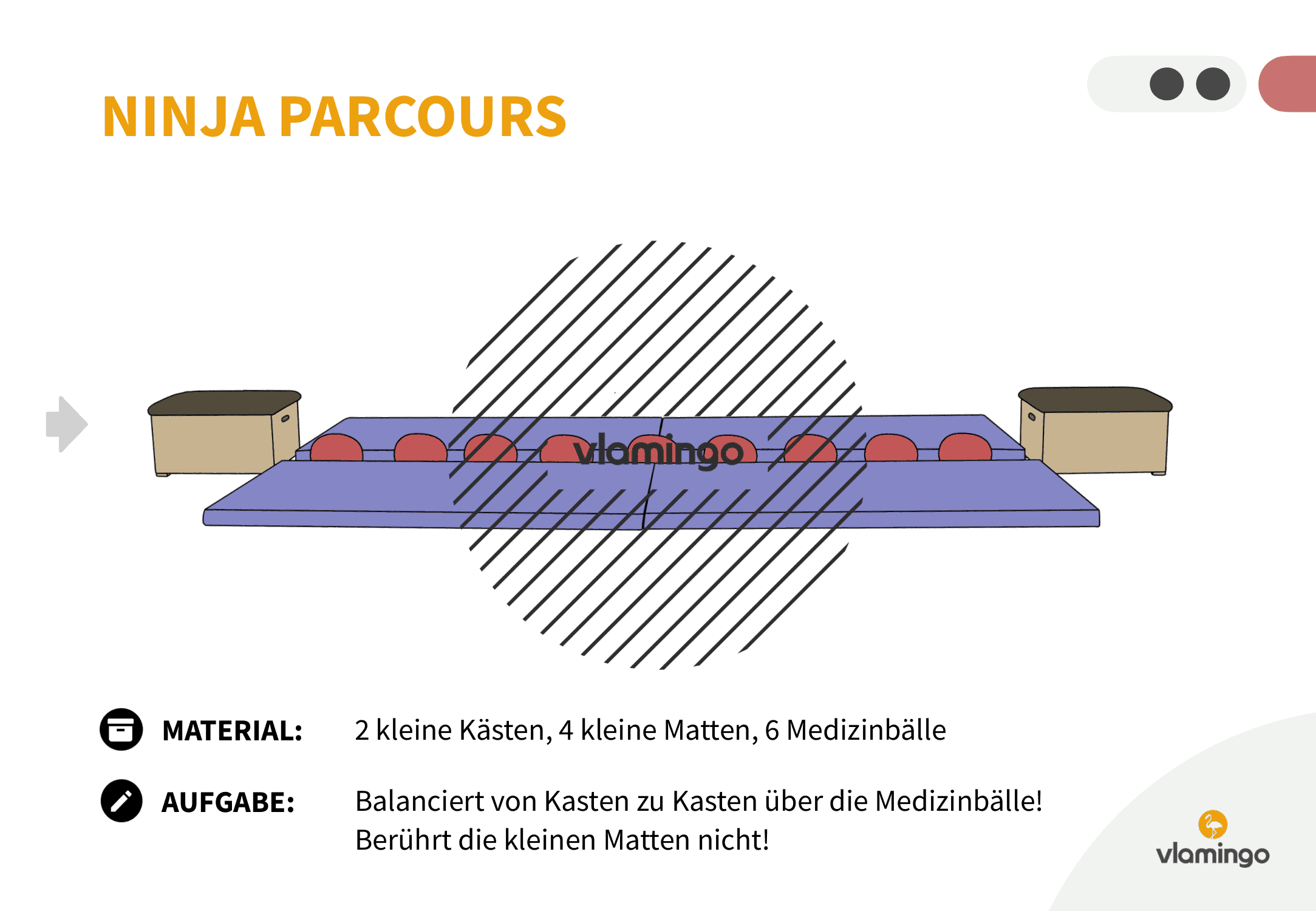 Ninja Parcours - Station 3 - Balancieren