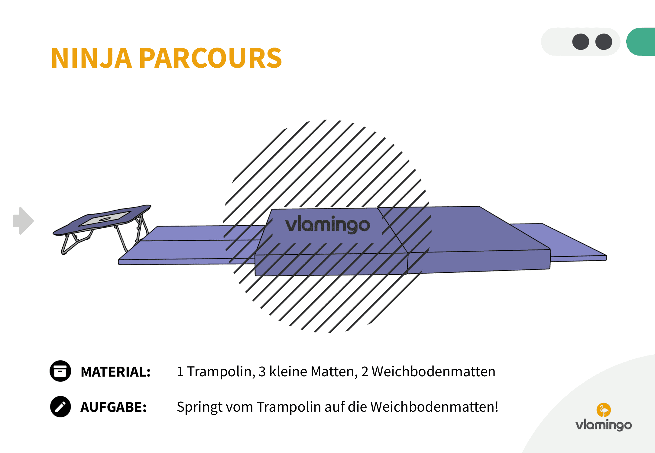 Ninja Parcours - Station 33 - Springen