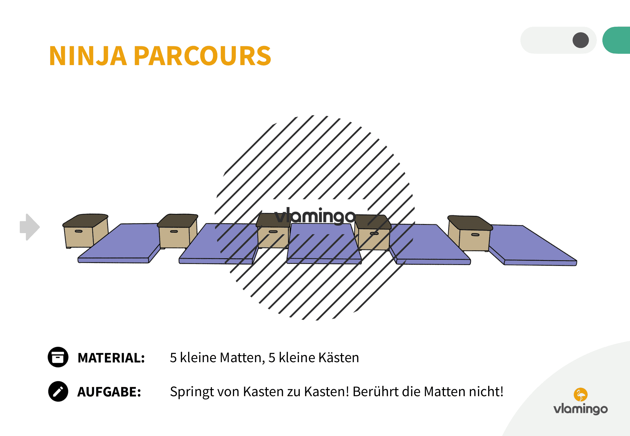 Ninja Parcours - Station 38 - Springen Ninja Parcours - Station 20 - Springen