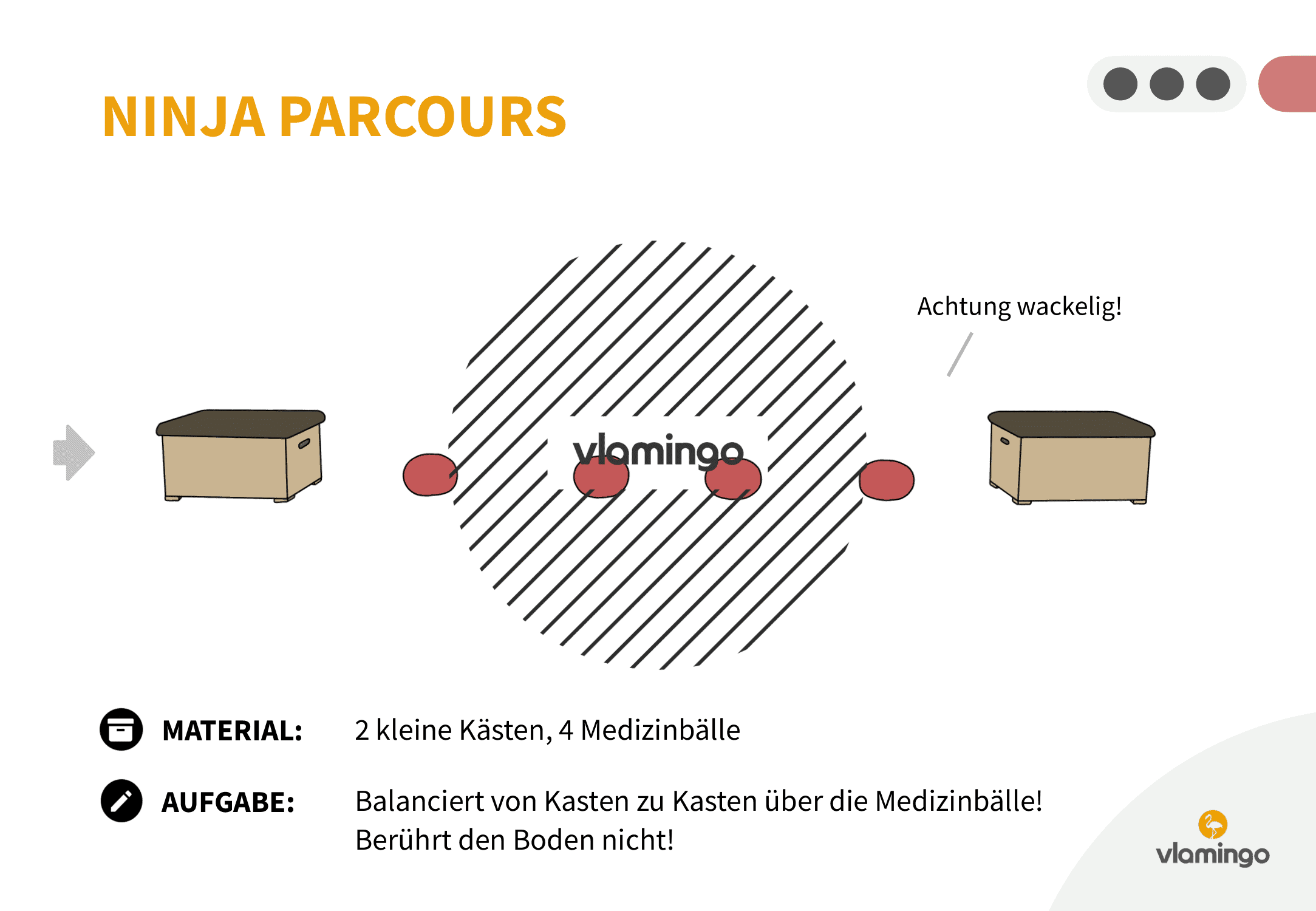 Ninja Parcours - Station 4 - Balancieren