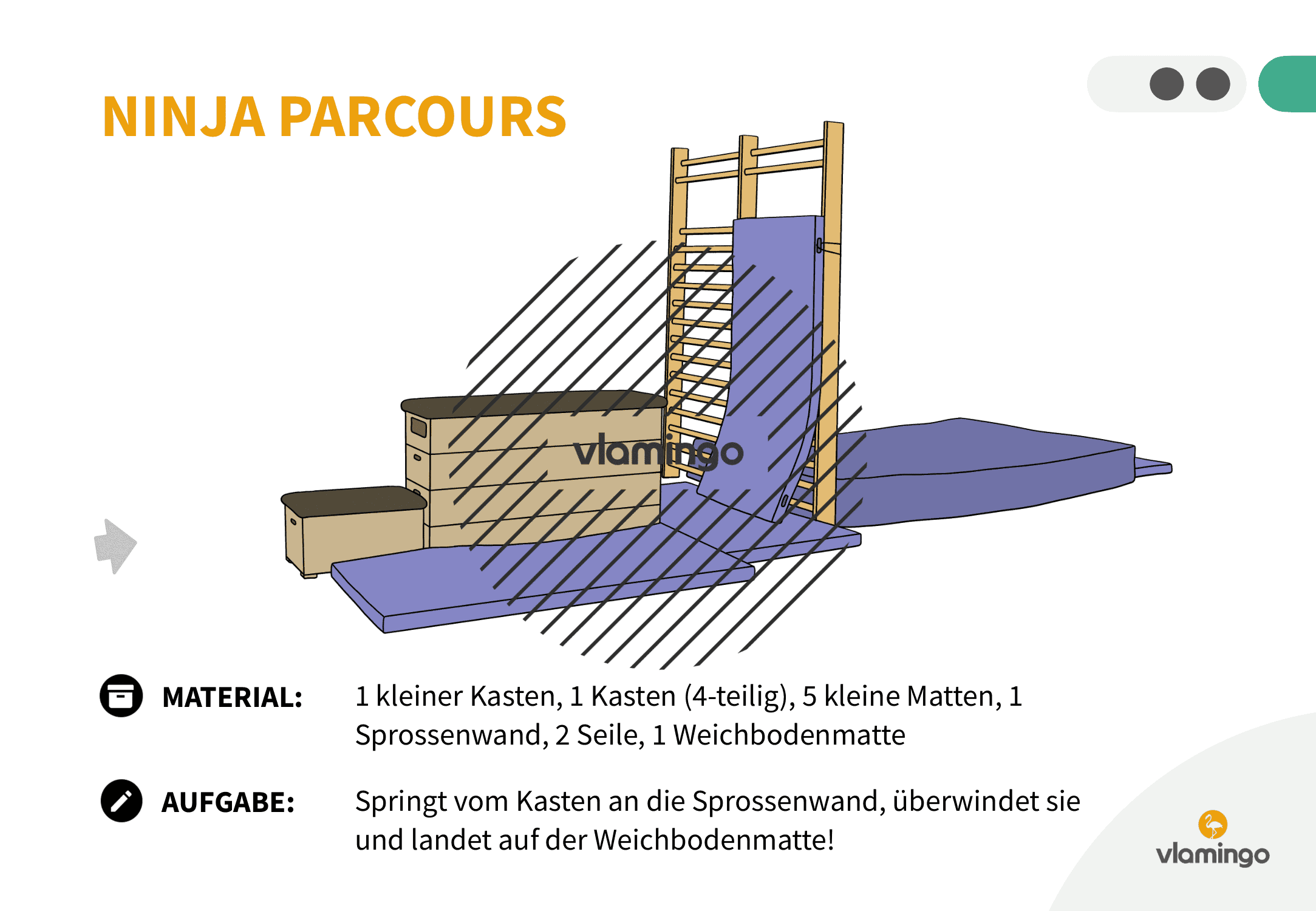 Ninja Parcours - Station 42 - Springen