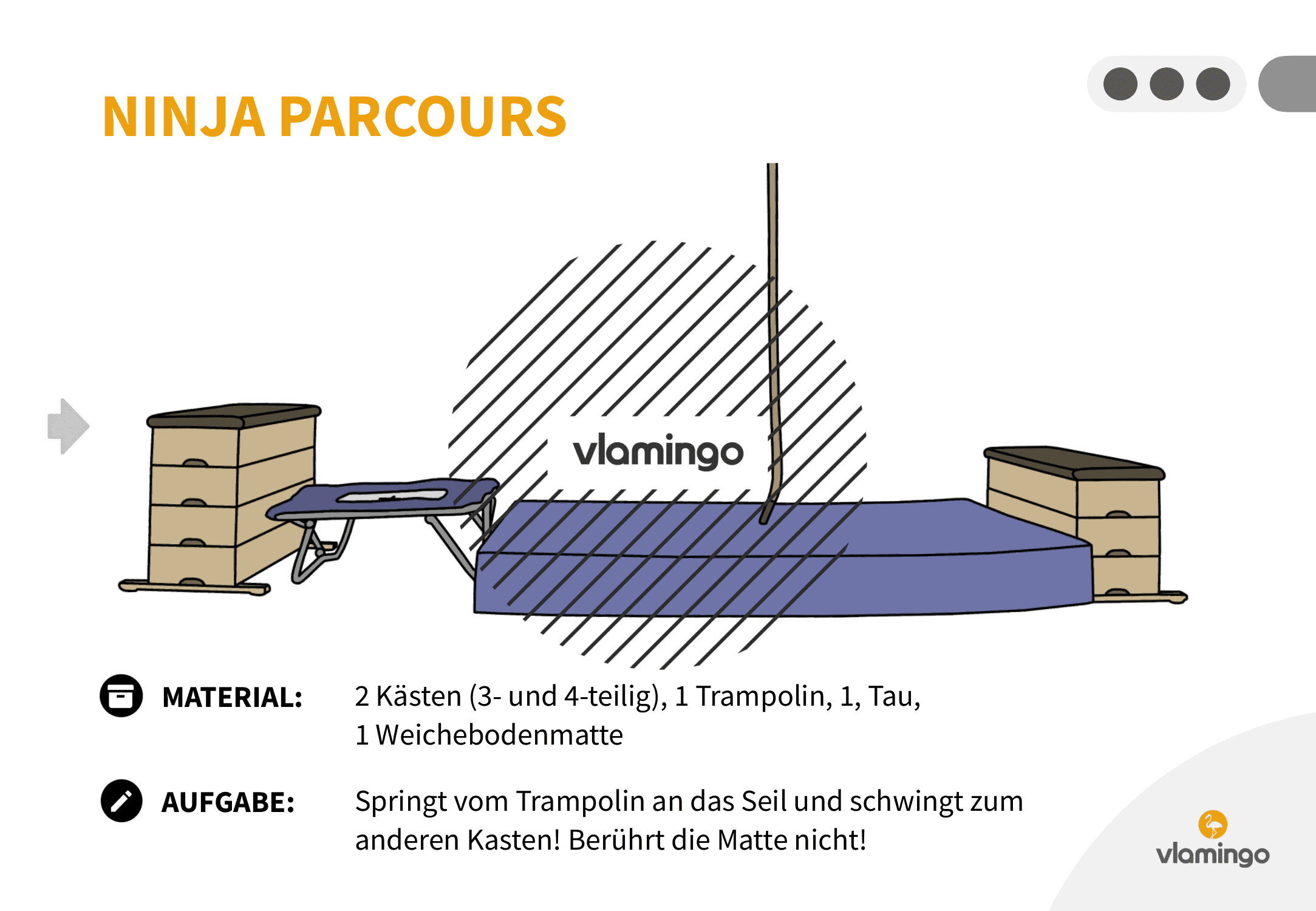 Ninja Parcours - Station 51 - Schwingen