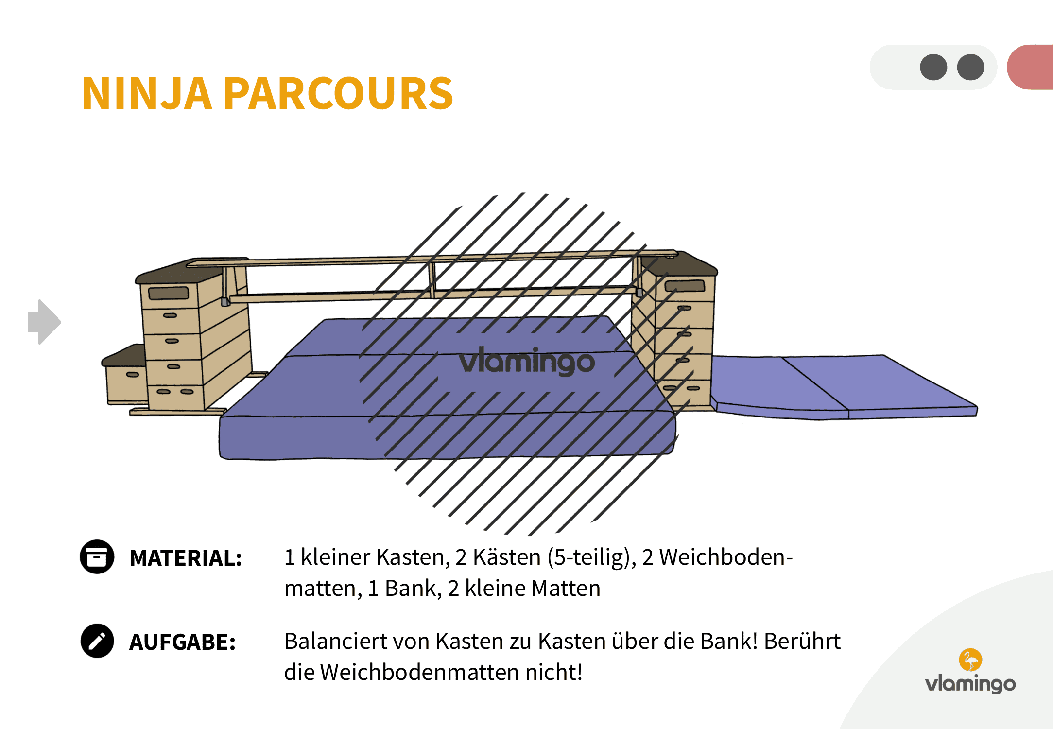 Ninja Parcours - Station 6 - Balancieren