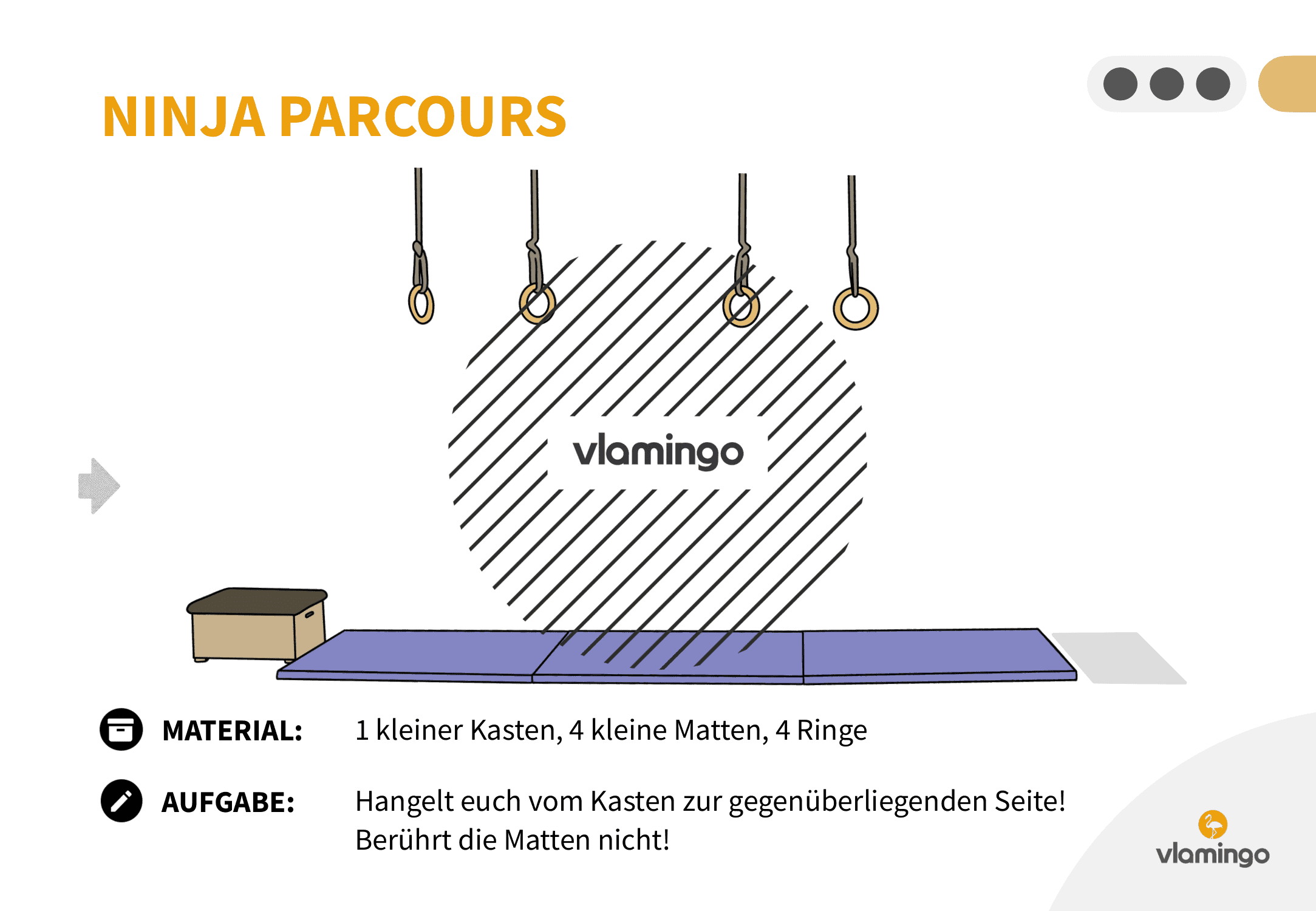 Ninja Parcours - Station 63 - Klettern & Hangeln