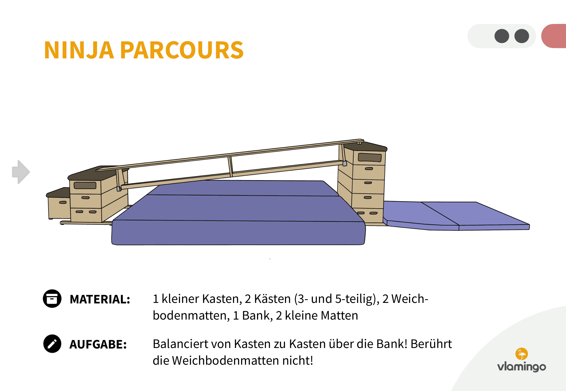 Ninja Parcours - Station 7 - Balancieren