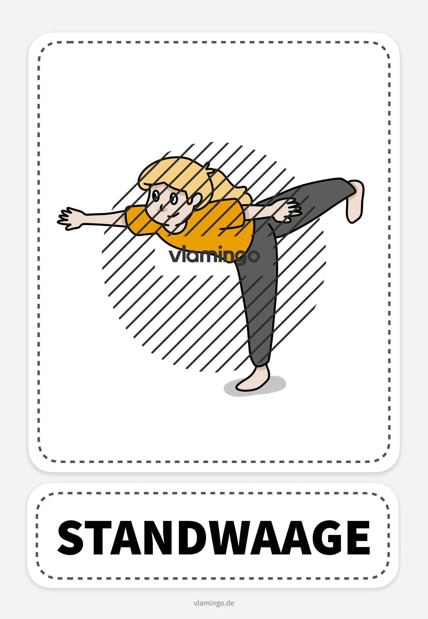 Standwaage - Yoga-Übung (Kinderyoga)