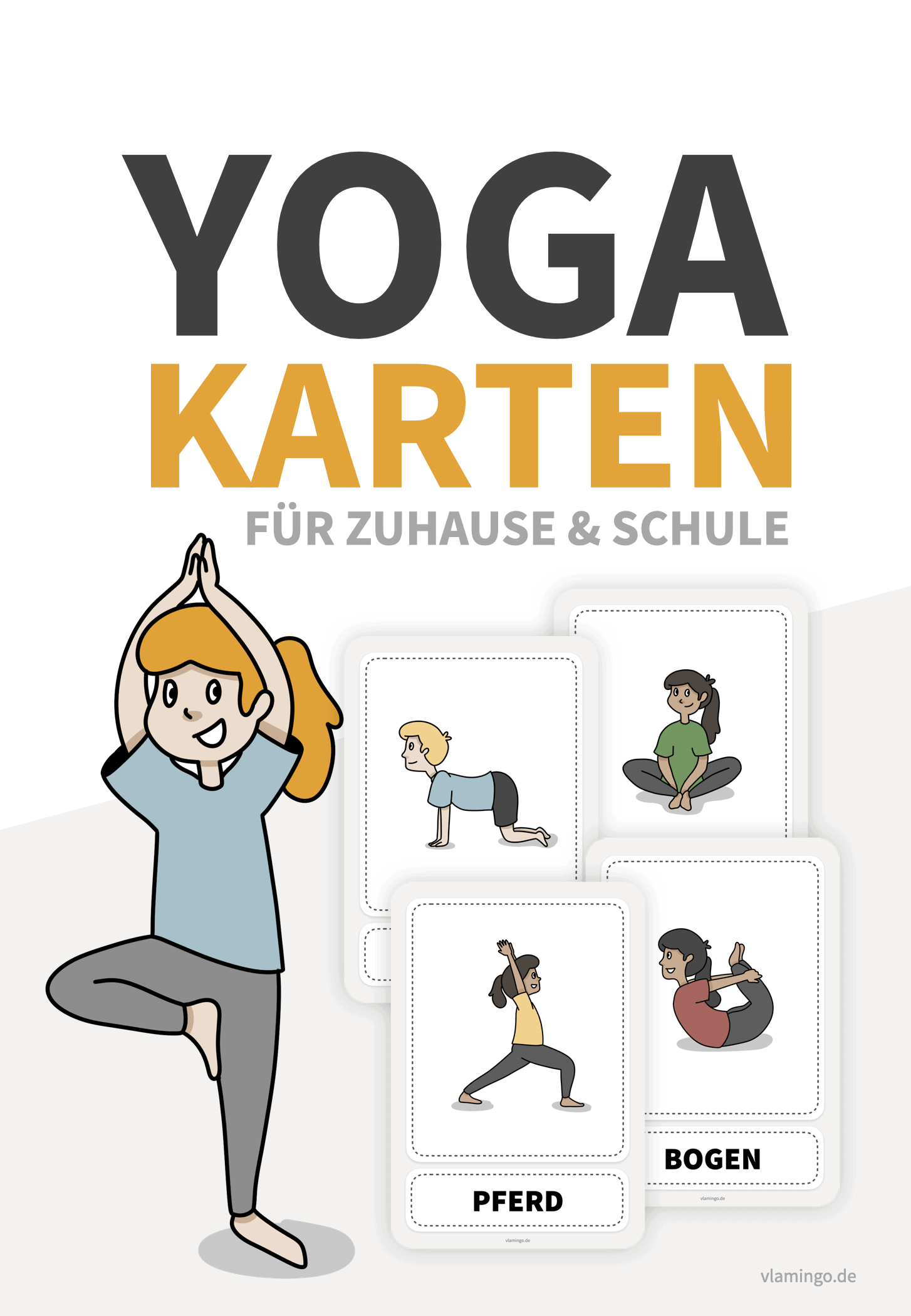 Yoga-Bildkarten & Übungen für Kinder