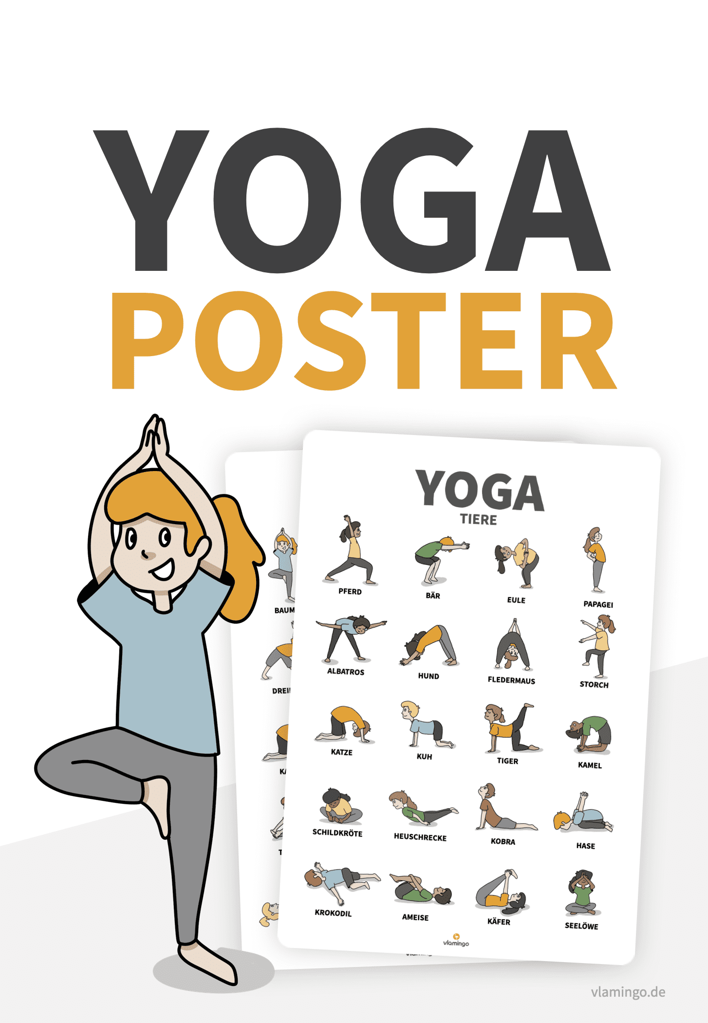 Yoga-Poster für Kinder