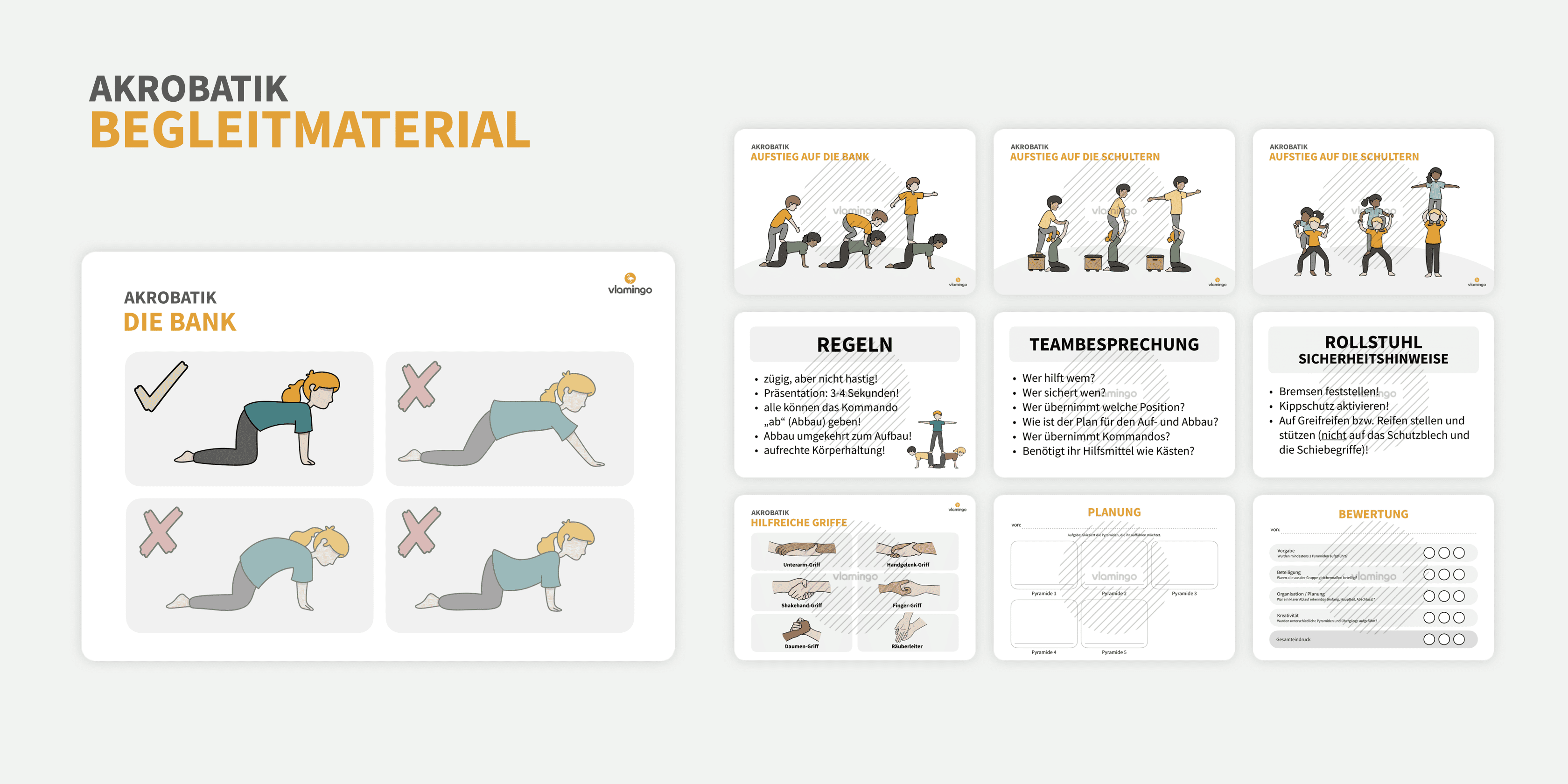 Akrobatik im Sportunterricht - Pyramiden