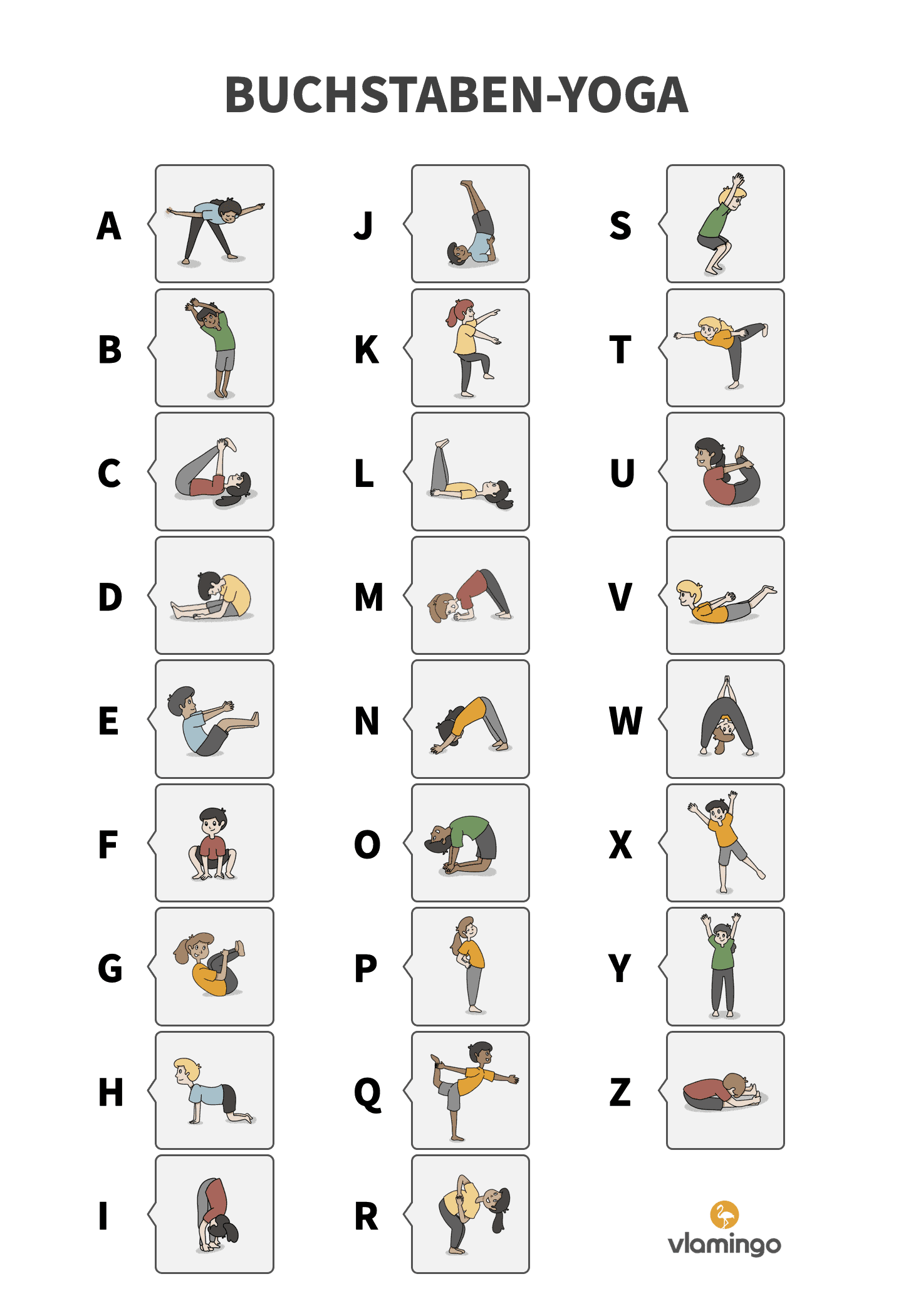 Buchstaben-Yoga Buchstaben-Yoga